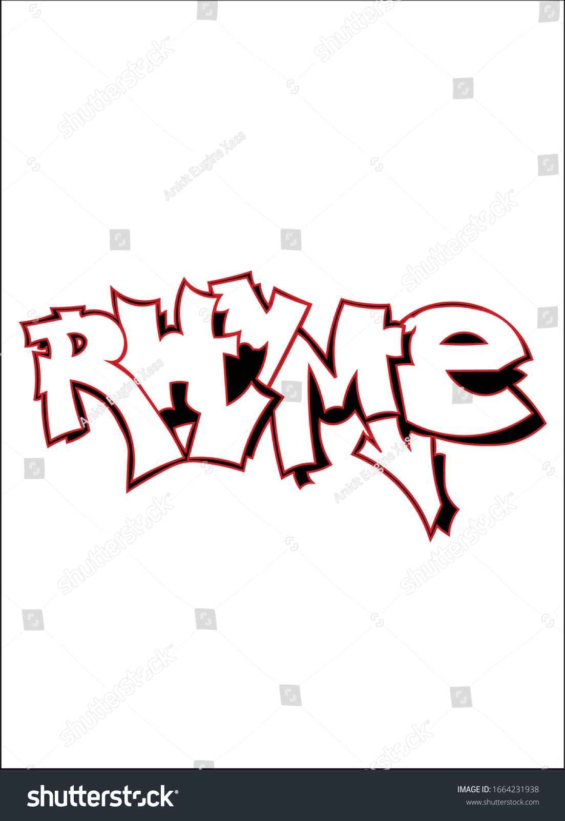 rhyme-graffiti-work-vector-image-royalty-free-stock-vector-1664231938-avopix