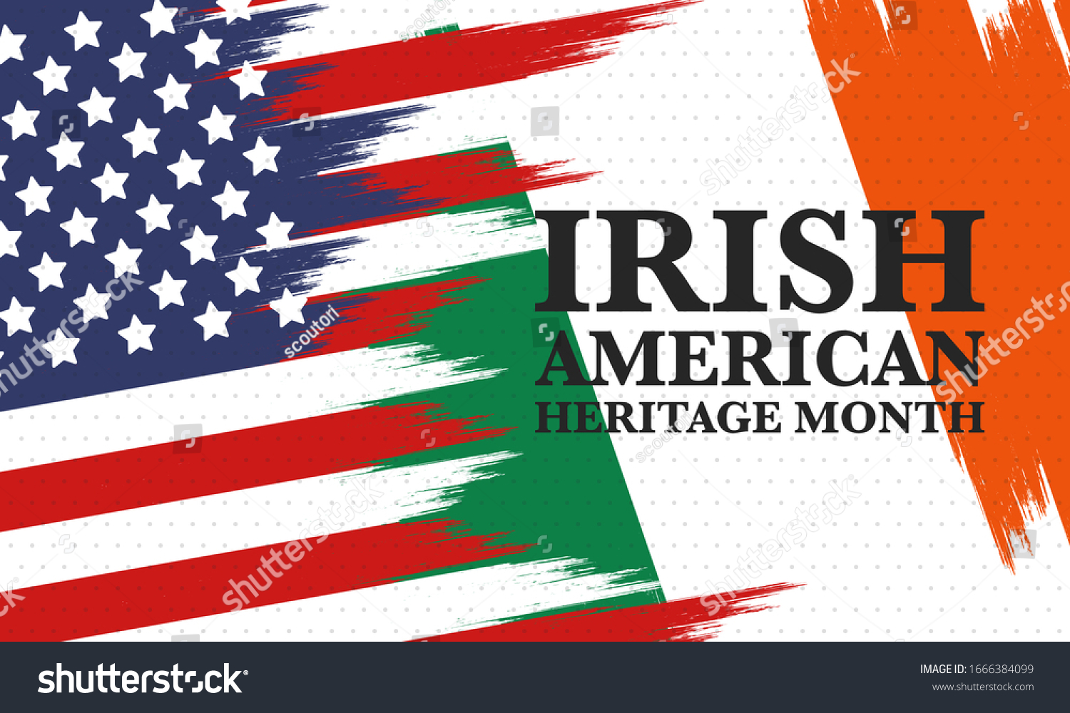 Irish American Heritage Month. Annual celebrated - Royalty Free Stock ...