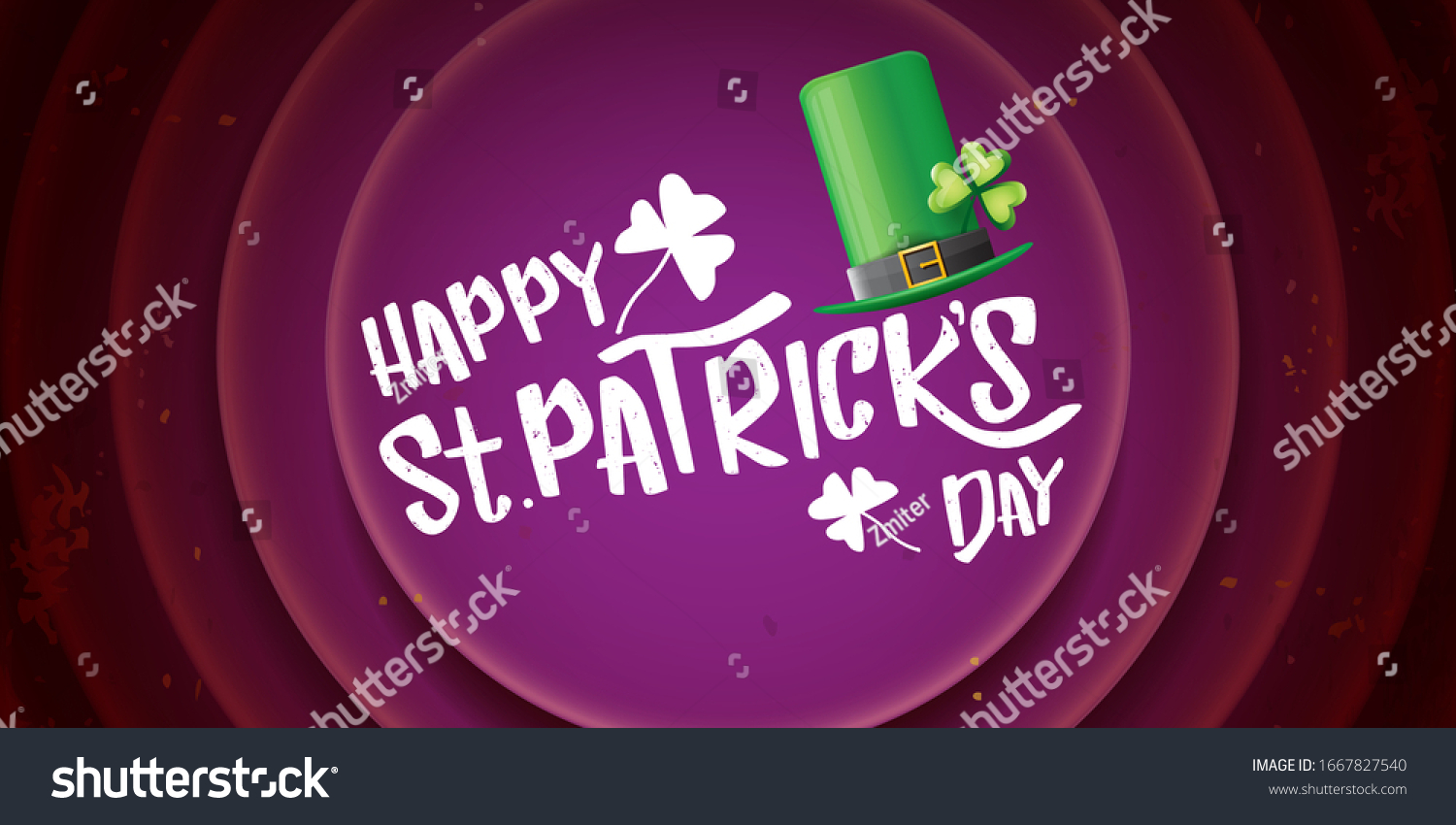 vector saint patrick's day horizontal banner Royalty Free Stock