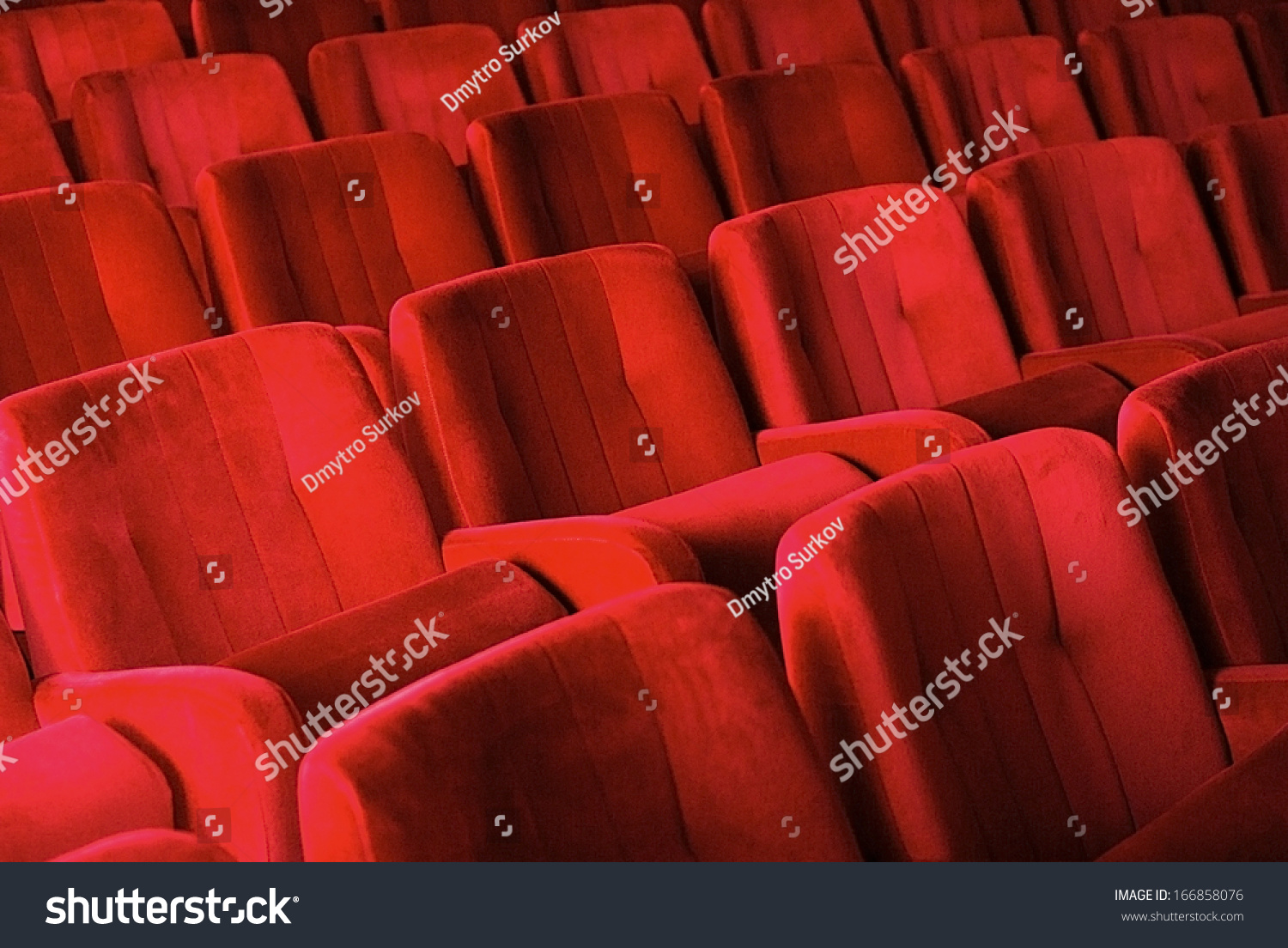 Red armchairs in theater #166858076
