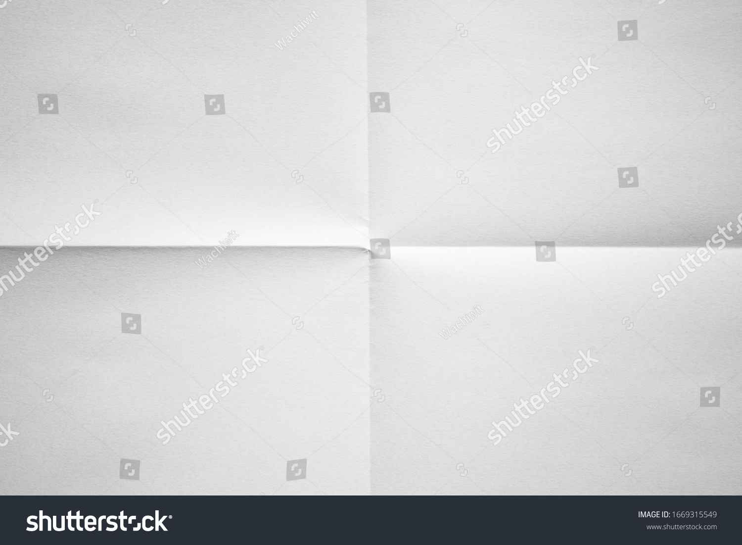 White paper folded in four fraction background #1669315549