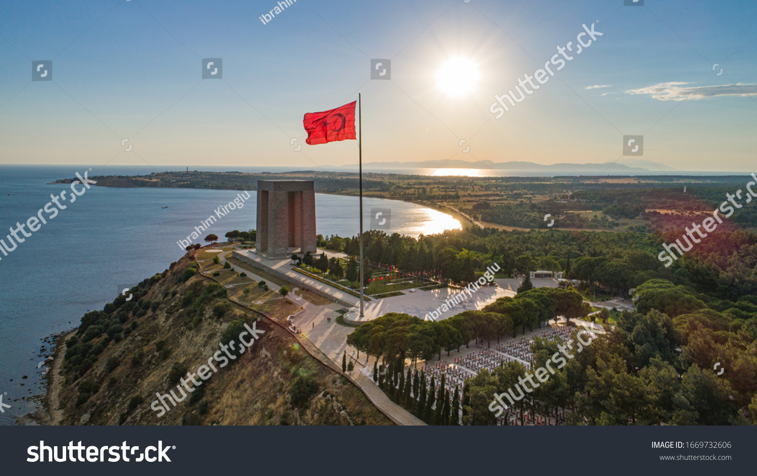 Canakkale Martyrs Memorial is a commemoration to the service of Turkish soldiers who participated at the Battle of Gallipoli, during the First World War #1669732606