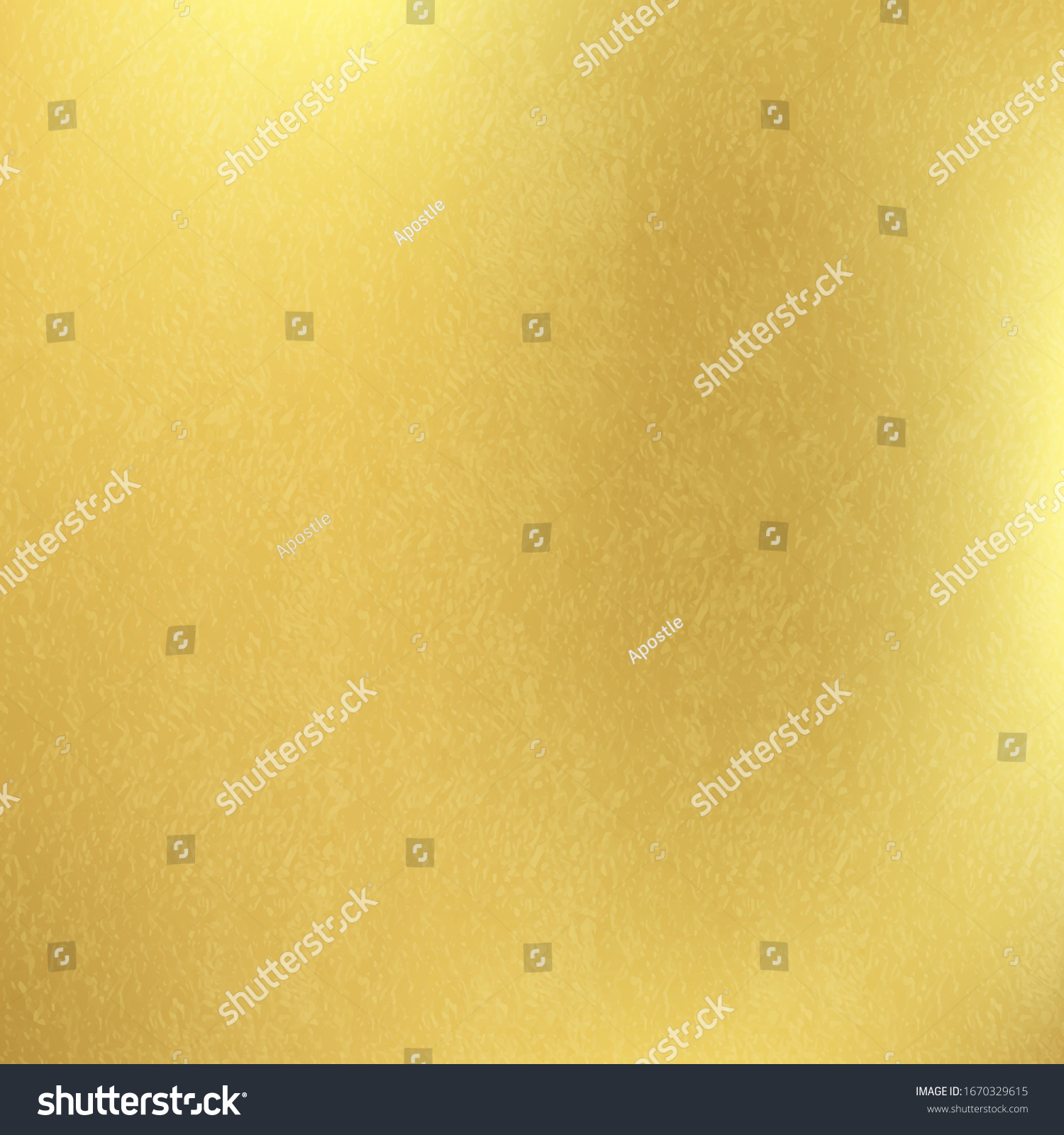 Shiny gold texture paper or metal. Golden vector background. #1670329615
