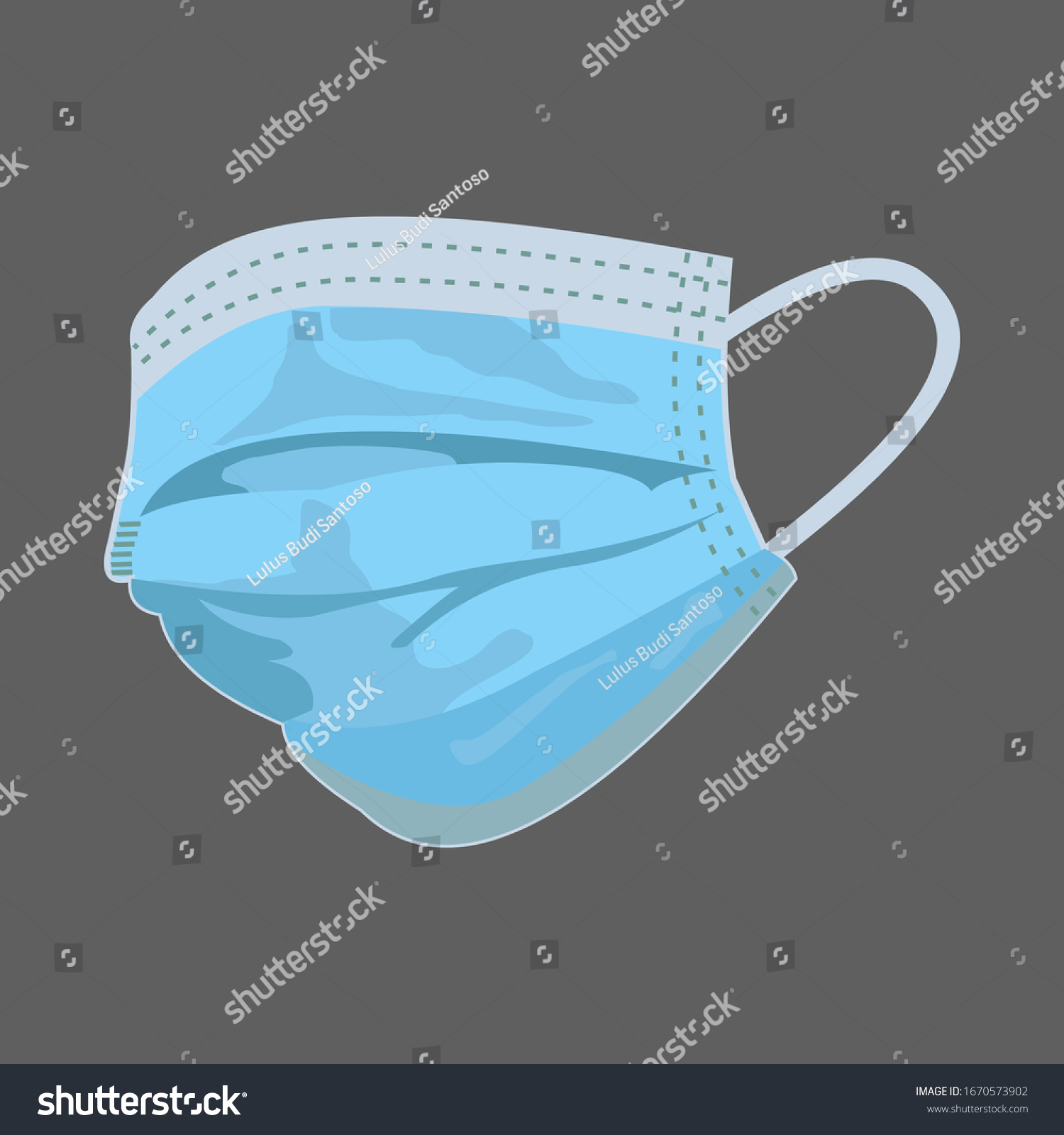 Respiratory mask for medical. Hospital or protect pollution with face masks. Vector illustration #1670573902