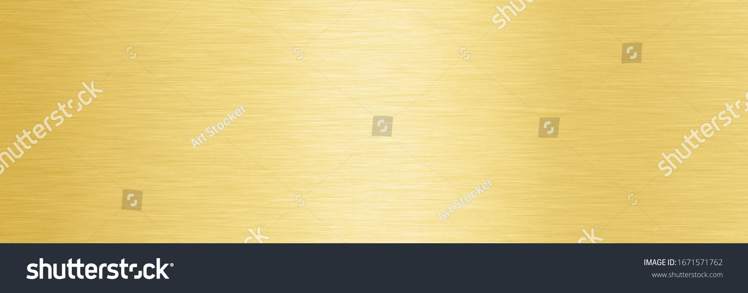 Gradient Shiny smooth line metal gold color seamless background Bright brass plate chrome paper material texture. confetti copper bronze foil panel backdrop, Wide steel yellow golden light polished. #1671571762