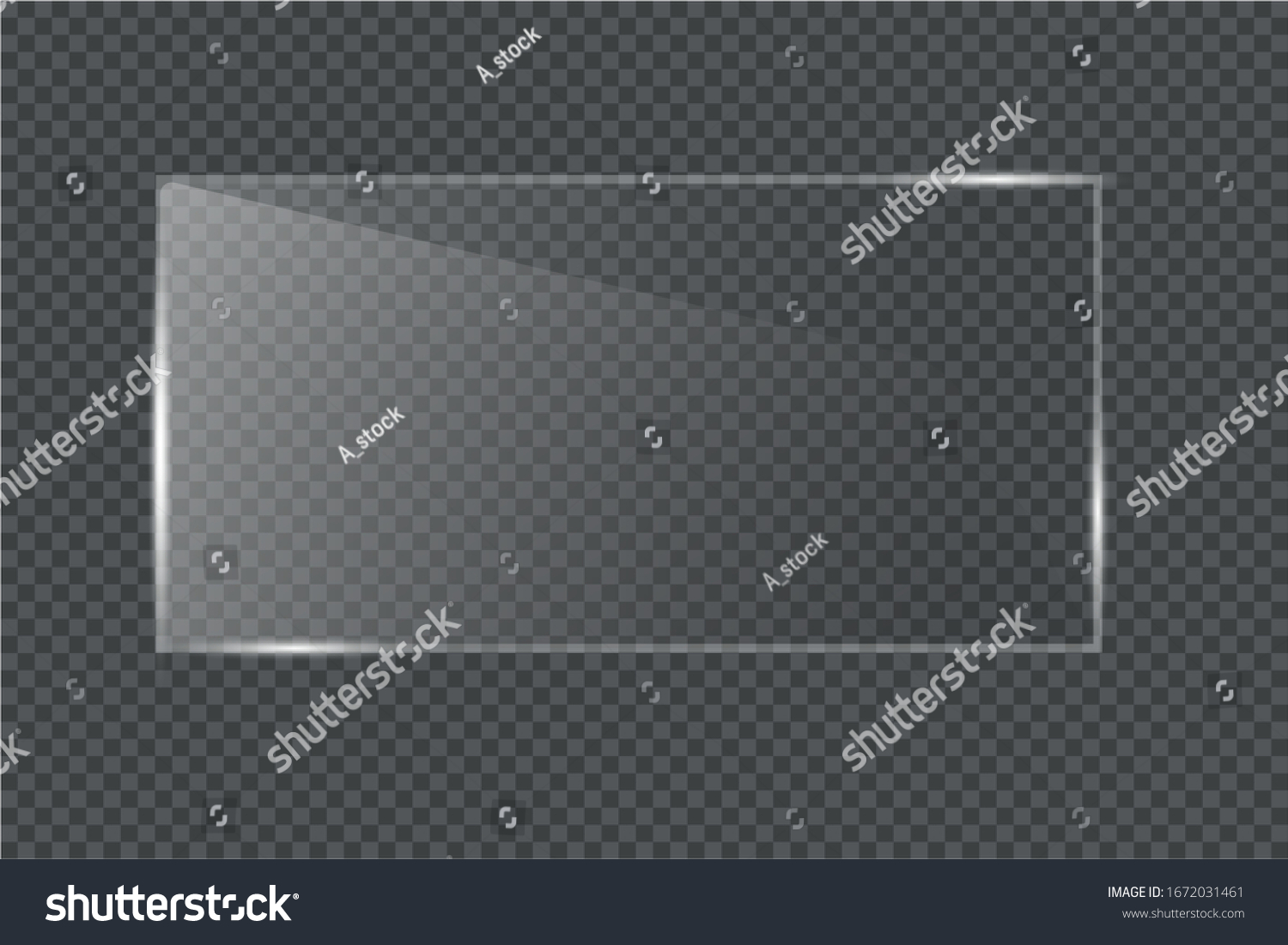 Flat glass plates set. Windows banners on - Royalty Free Stock Vector ...