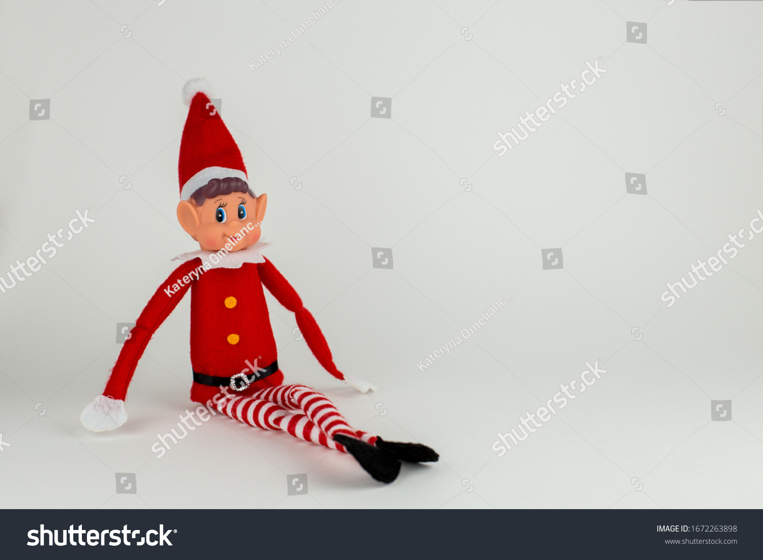 Elf toy on a white background. #1672263898