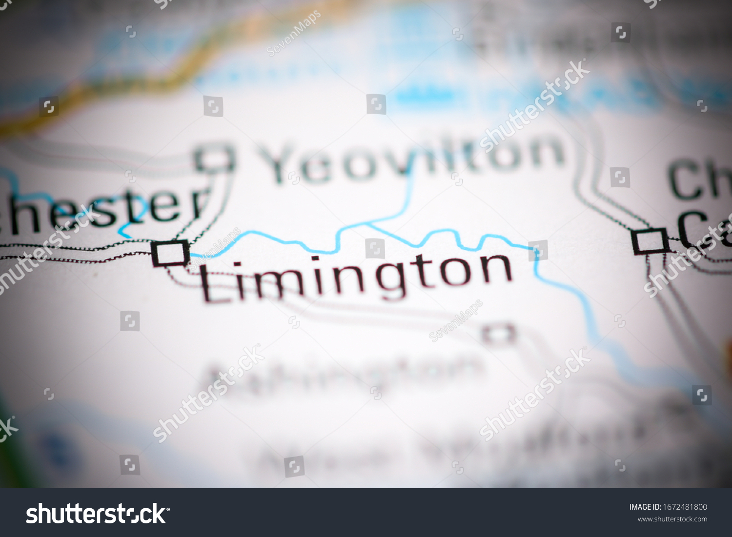 Limington. United Kingdom on a geography map #1672481800