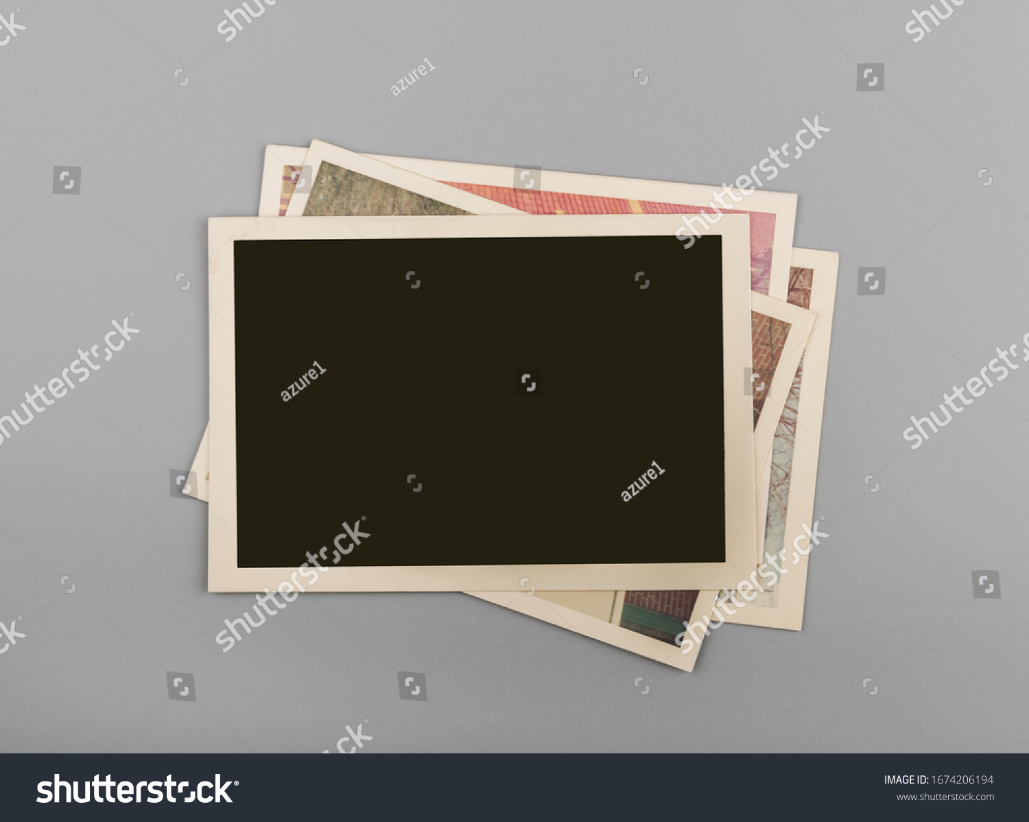 Stack of Blank vintage photos #1674206194