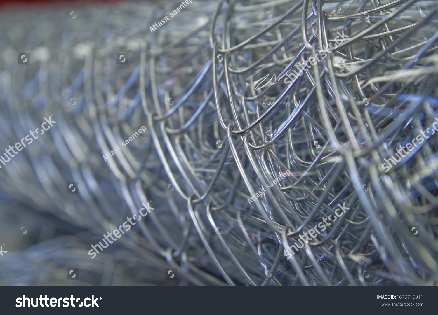 Rolls of chain link fence wire mesh placed them in storage awaiting for sell or disposal wire fence. seamless chain link fence. industrial fence #1675715011