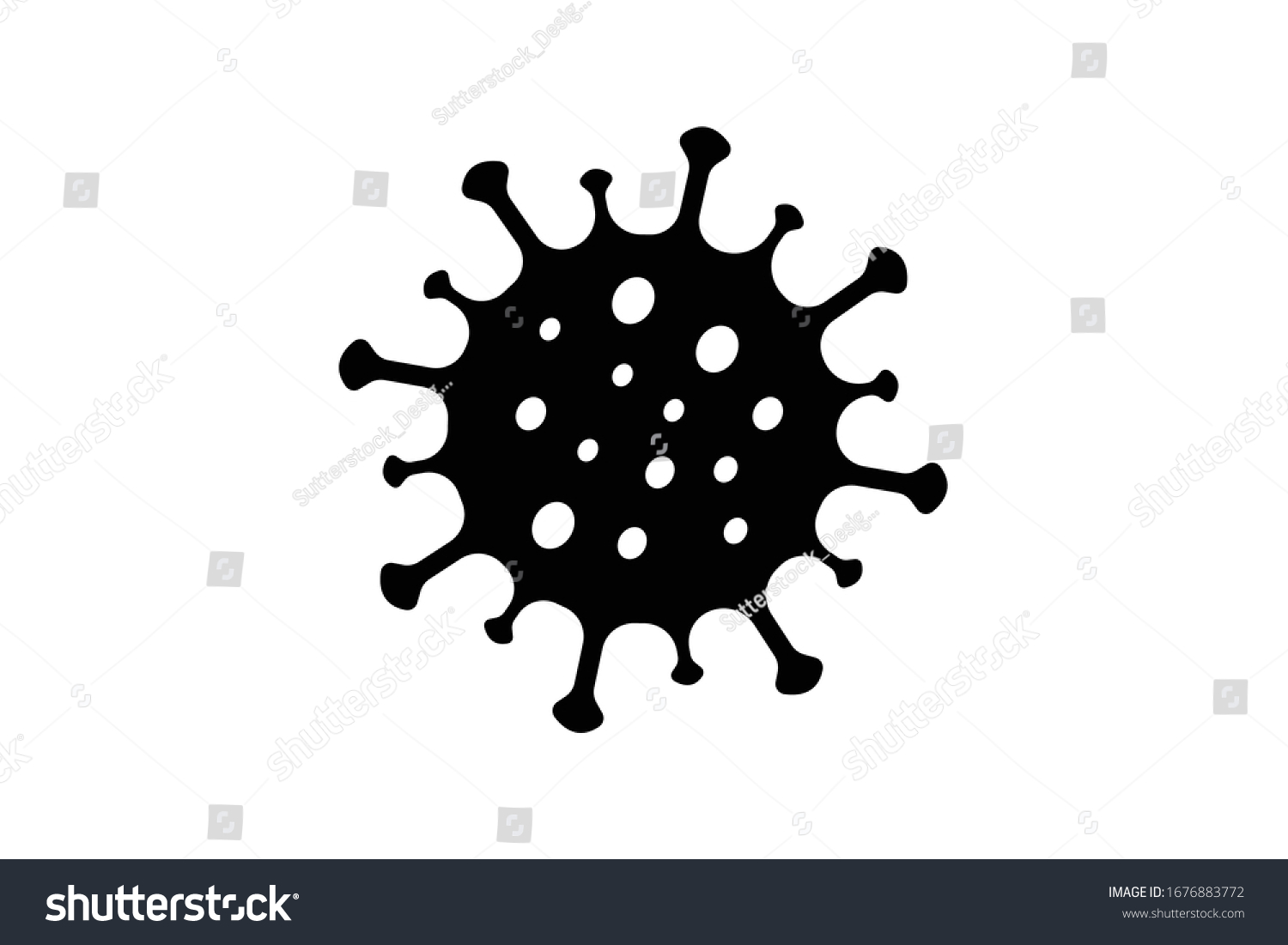 corona virus icon vector illustration #1676883772