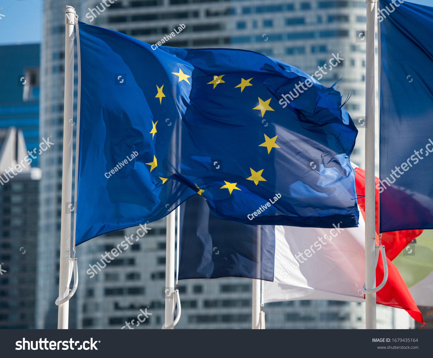 European Union flag in detail #1679435164