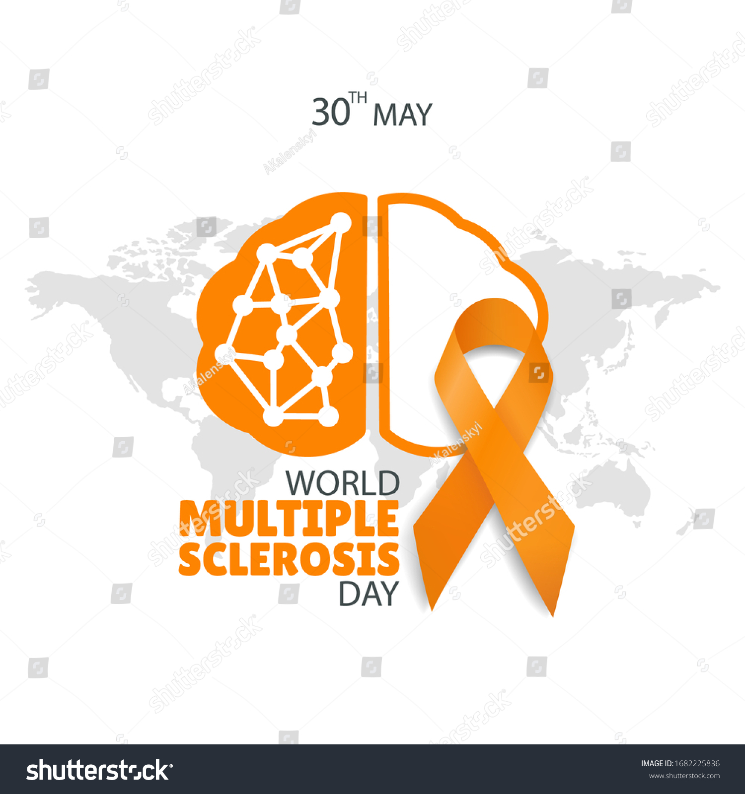 Vector Illustration of World Multiple Sclerosis - Royalty Free Stock ...