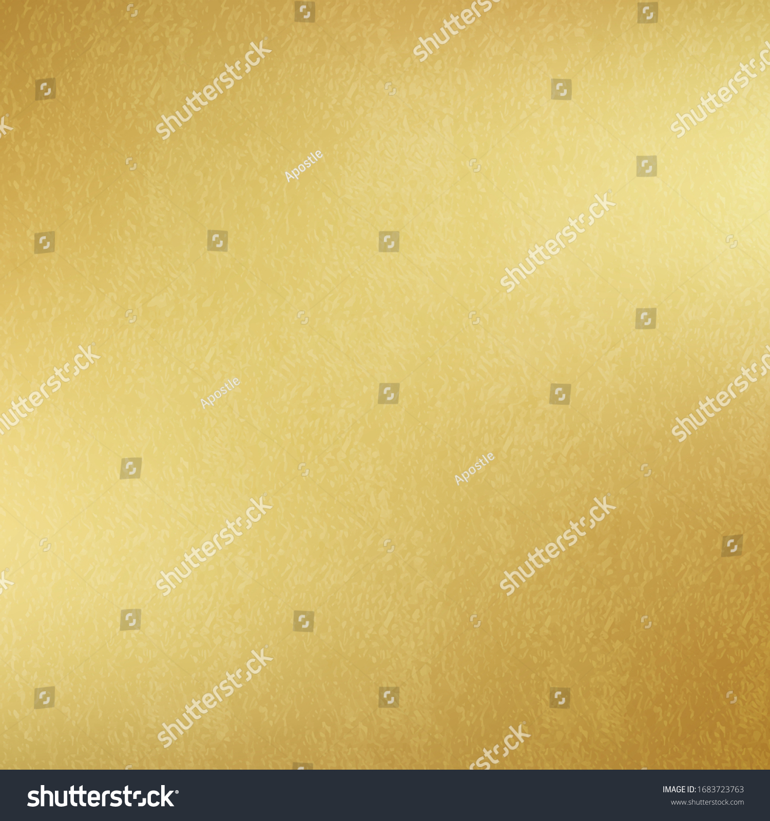 Shiny gold texture paper or metal. Golden vector background. #1683723763