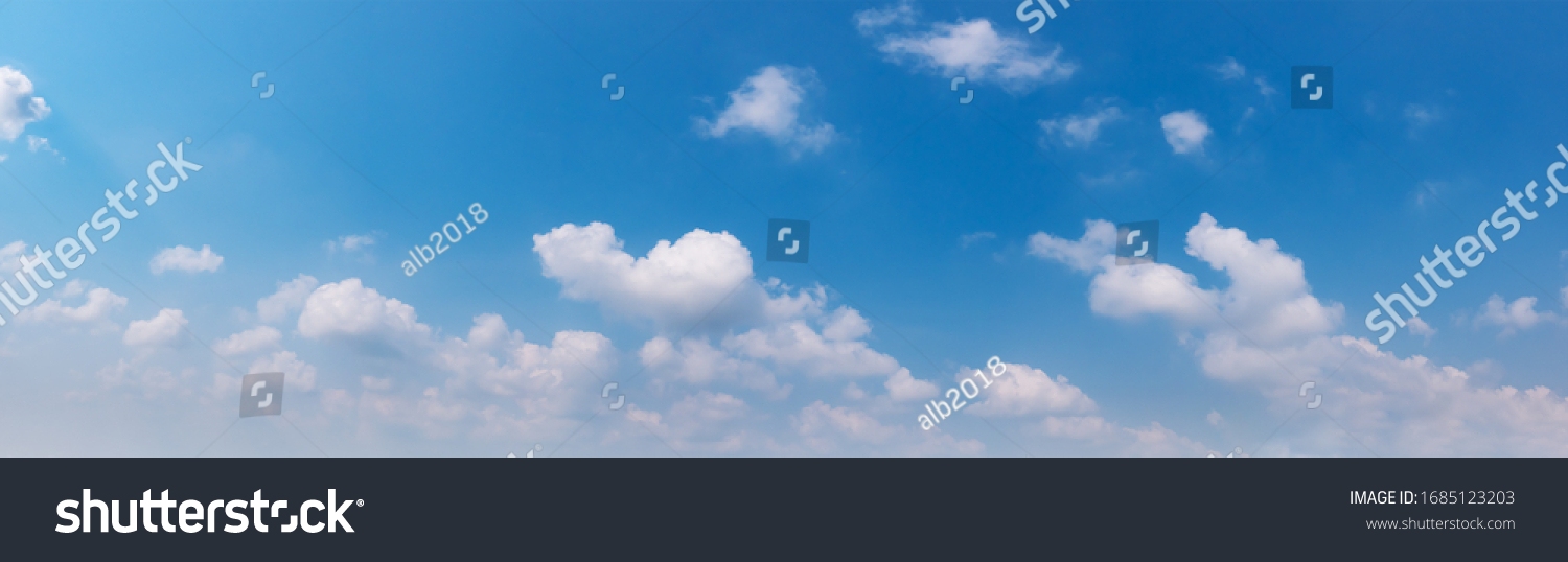 Air clouds in the blue sky.Blue backdrop in the air. Abstract style for text, design, fashion, agencies, websites, bloggers, publications, online marketers, brand, pattern, model, animation,  #1685123203
