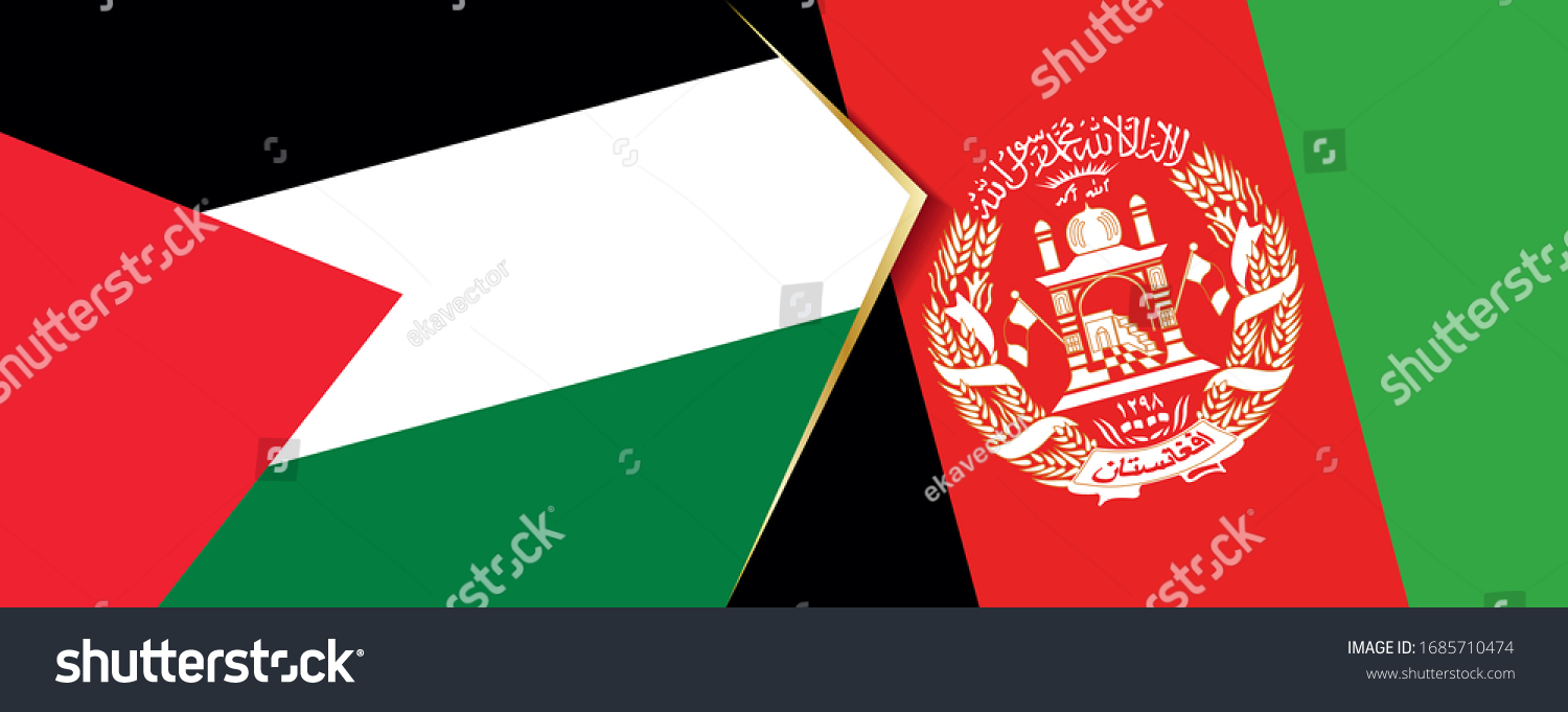 Palestine and Afghanistan flags, two vector - Royalty Free Stock Vector ...