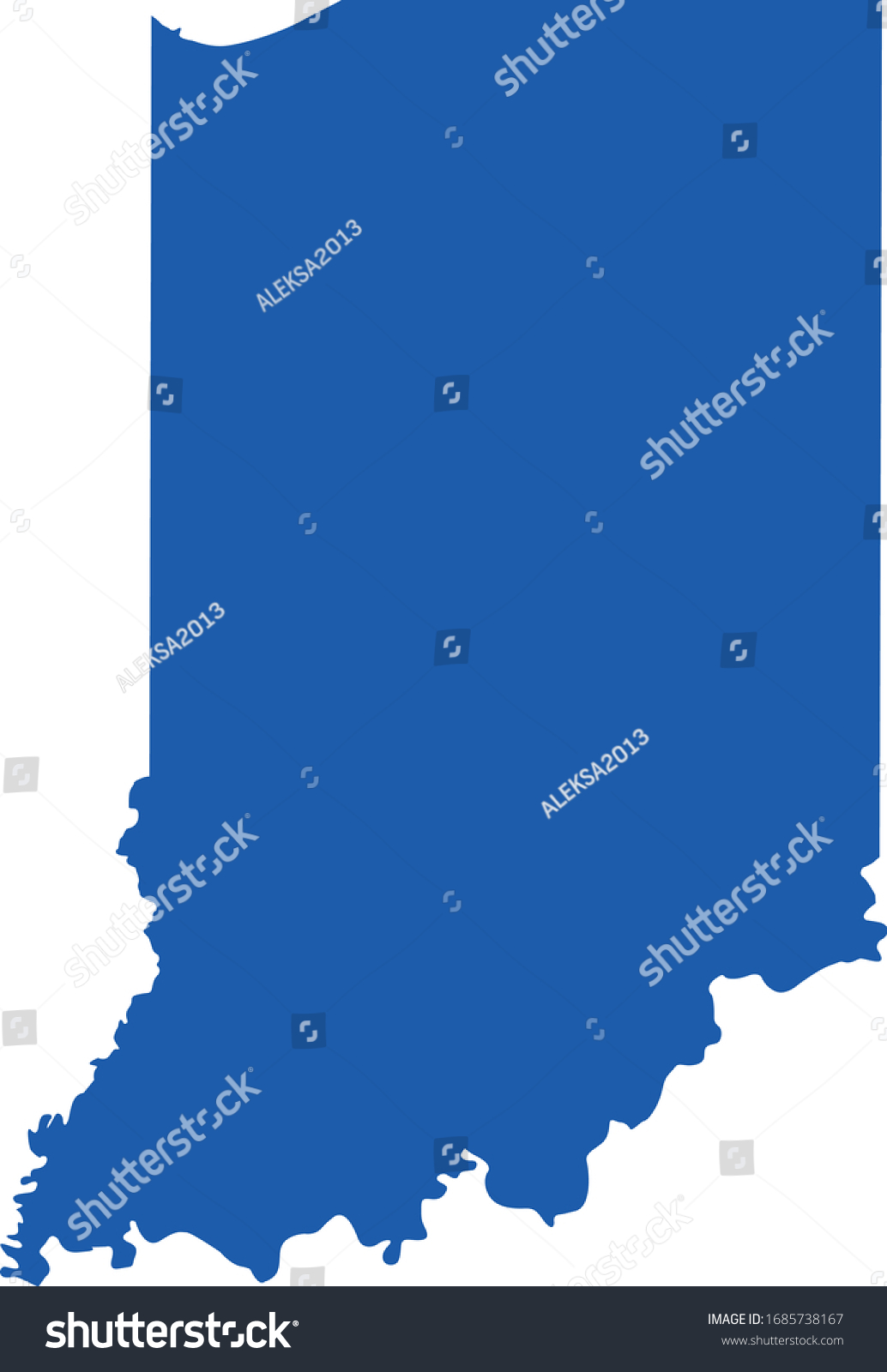 vector illustration of Indiana map - Royalty Free Stock Vector ...