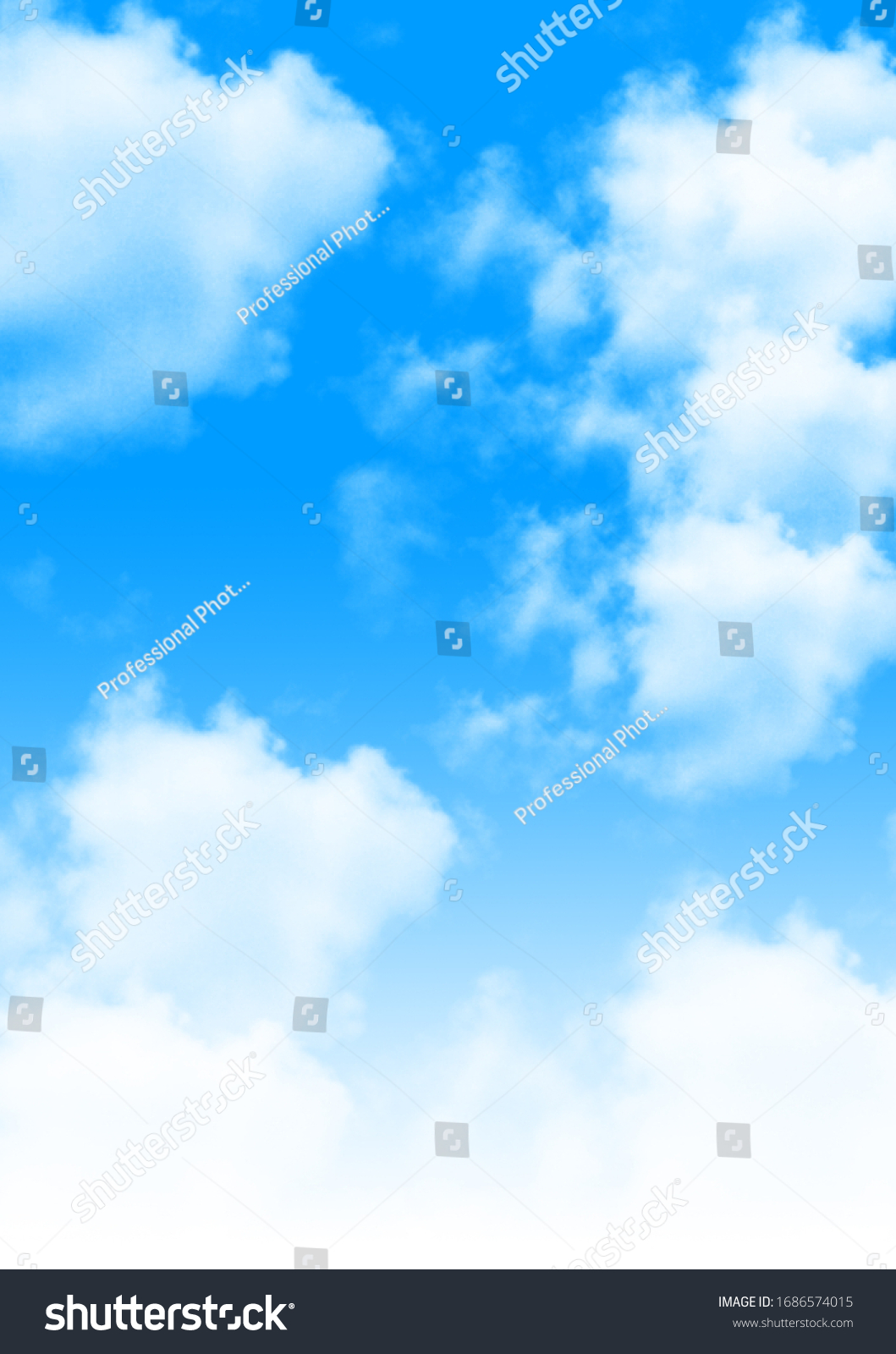 Beautiful White Clouds in Blue Sky #1686574015