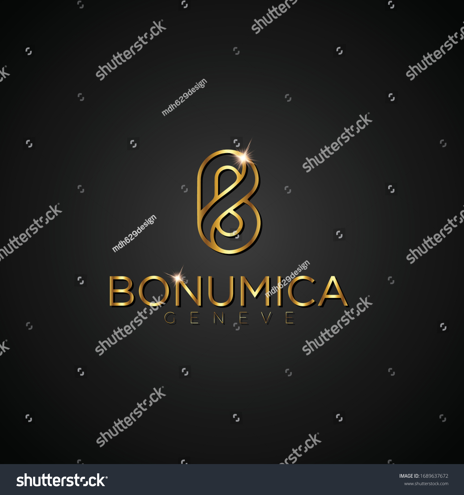 Luxury B Letter Logo B Luxury Logo - Royalty Free Stock Vector ...