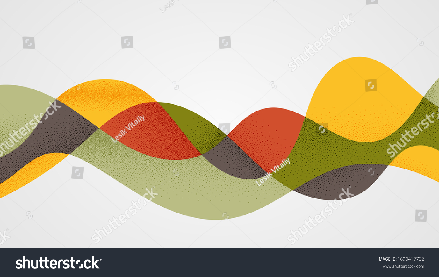 Abstract Colorful Wave Background Multicolored Royalty Free Stock