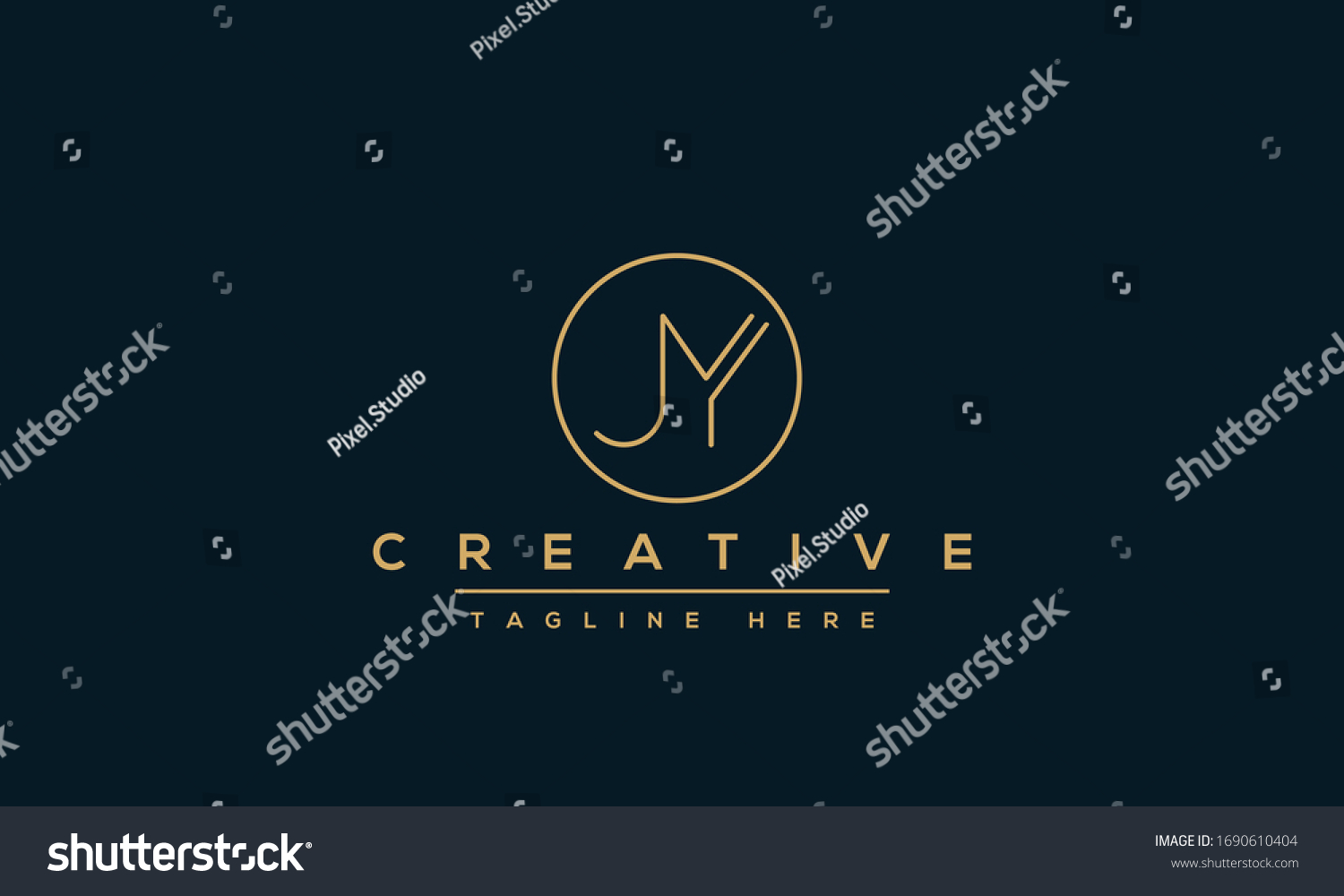 Modern Letters Jy J Y Logo Design Template Royalty Free Stock Vector Avopix Com