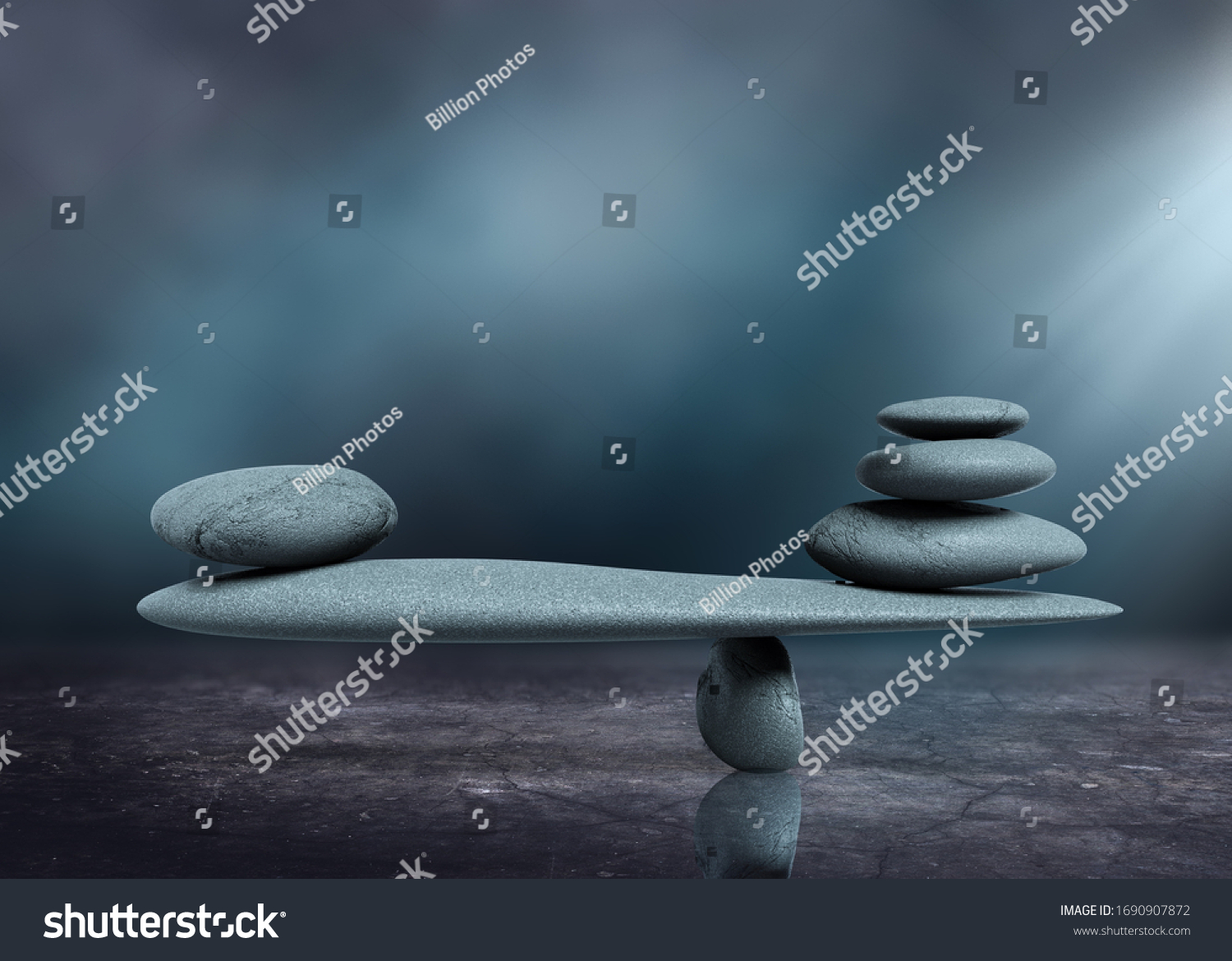 Zen like stone balance concept #1690907872