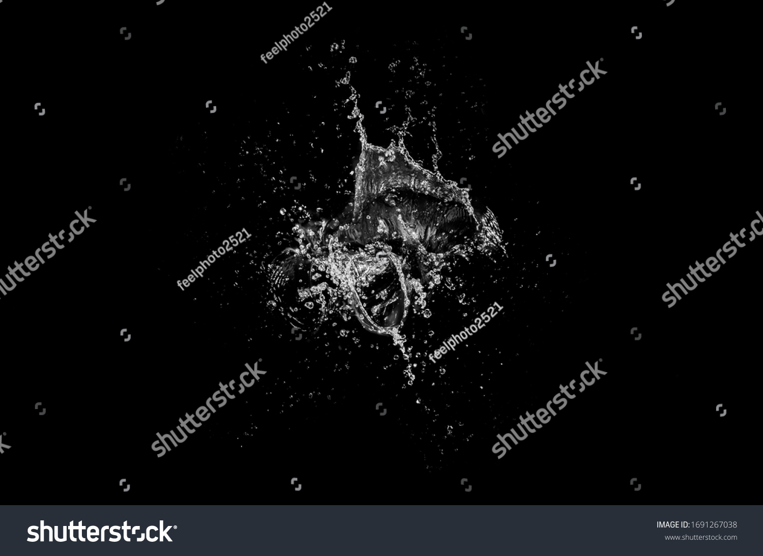 water splash isolated for product on background #1691267038