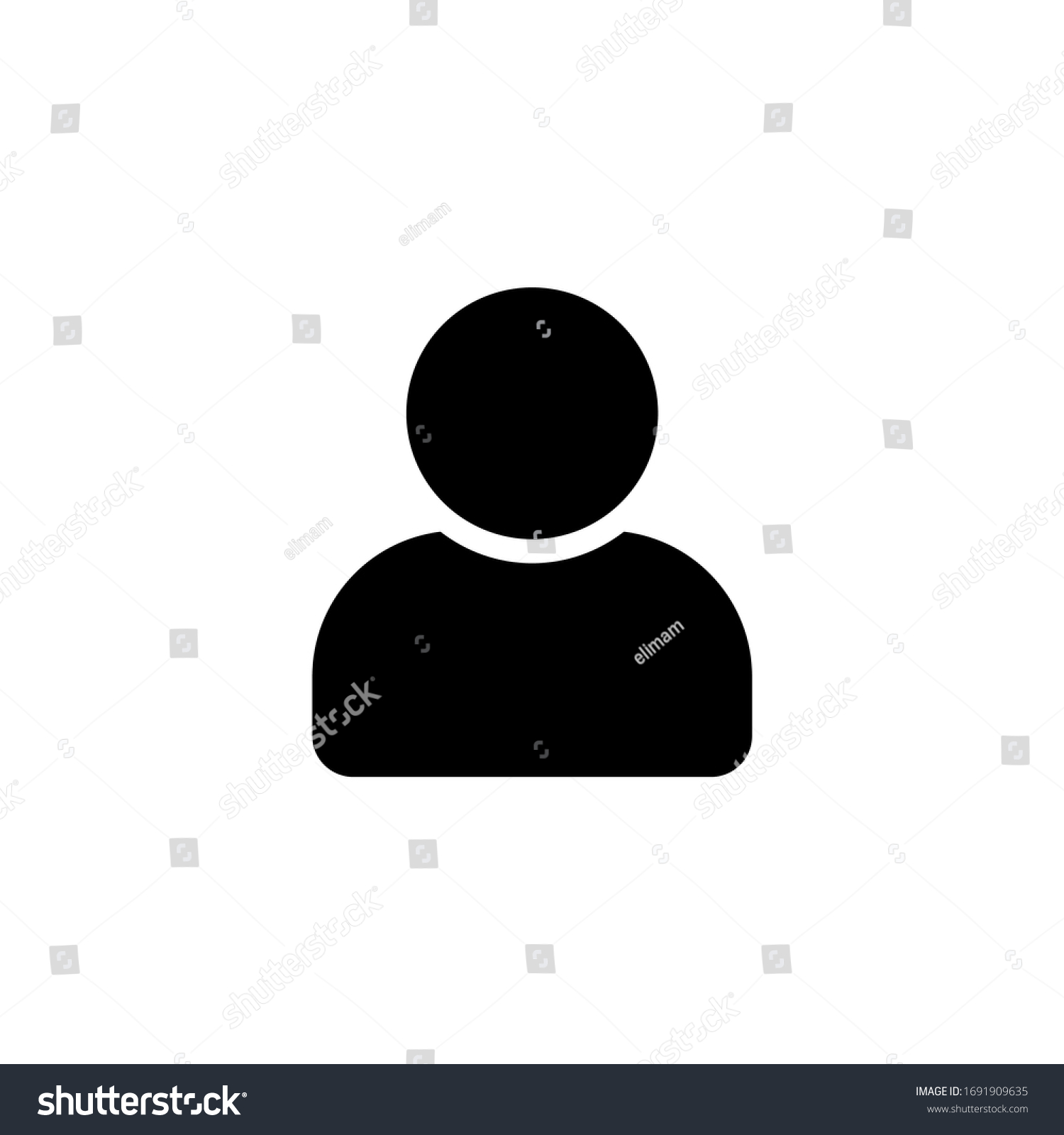 People and person icon. people icon with modern flat design. People vector icon isolated on white background #1691909635