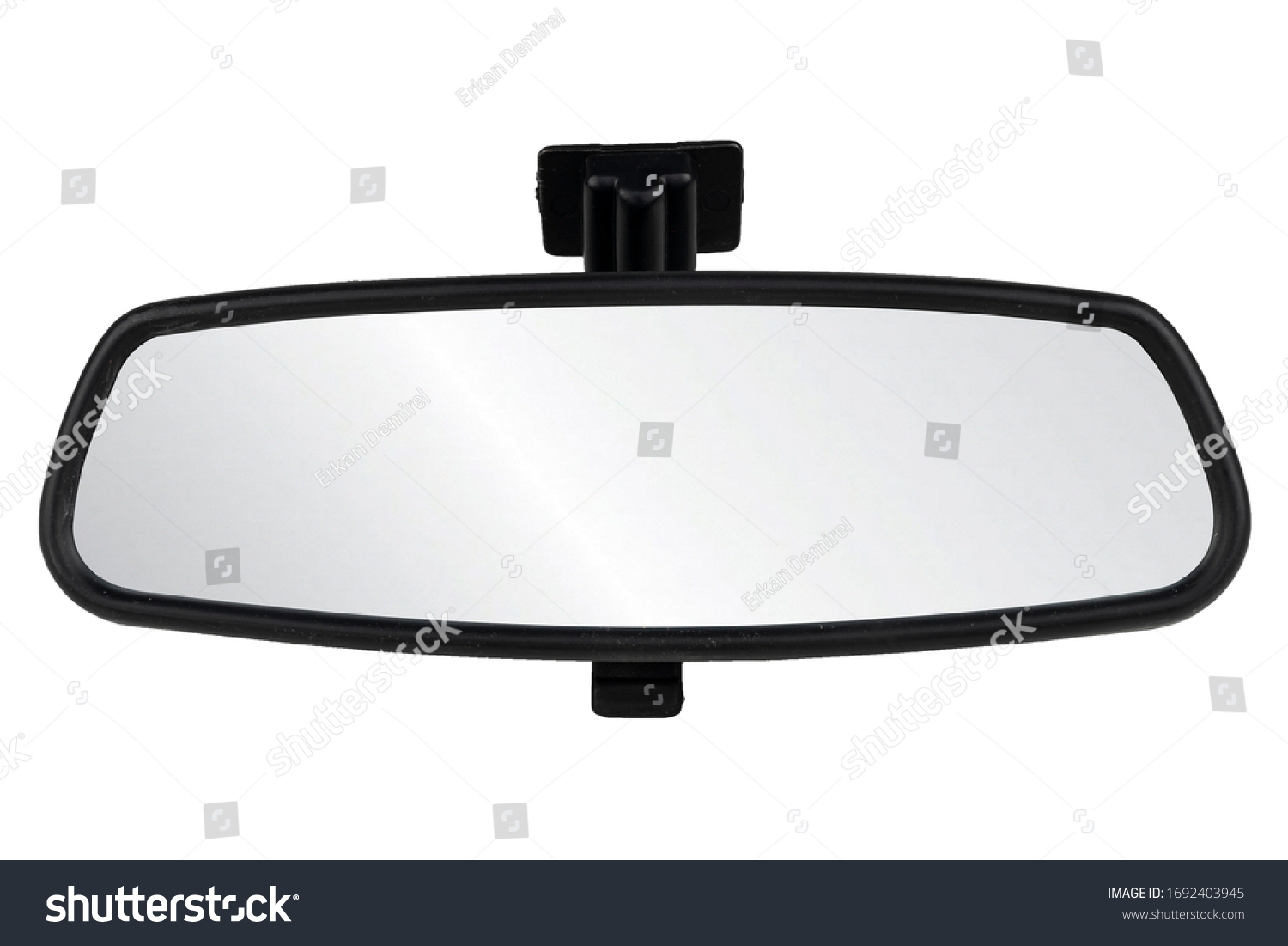 Image of interior rearview mirrors , car part isolated on white background #1692403945