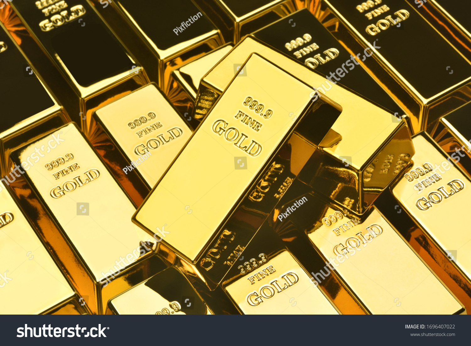 Stack of gold bars, Financial concepts #1696407022