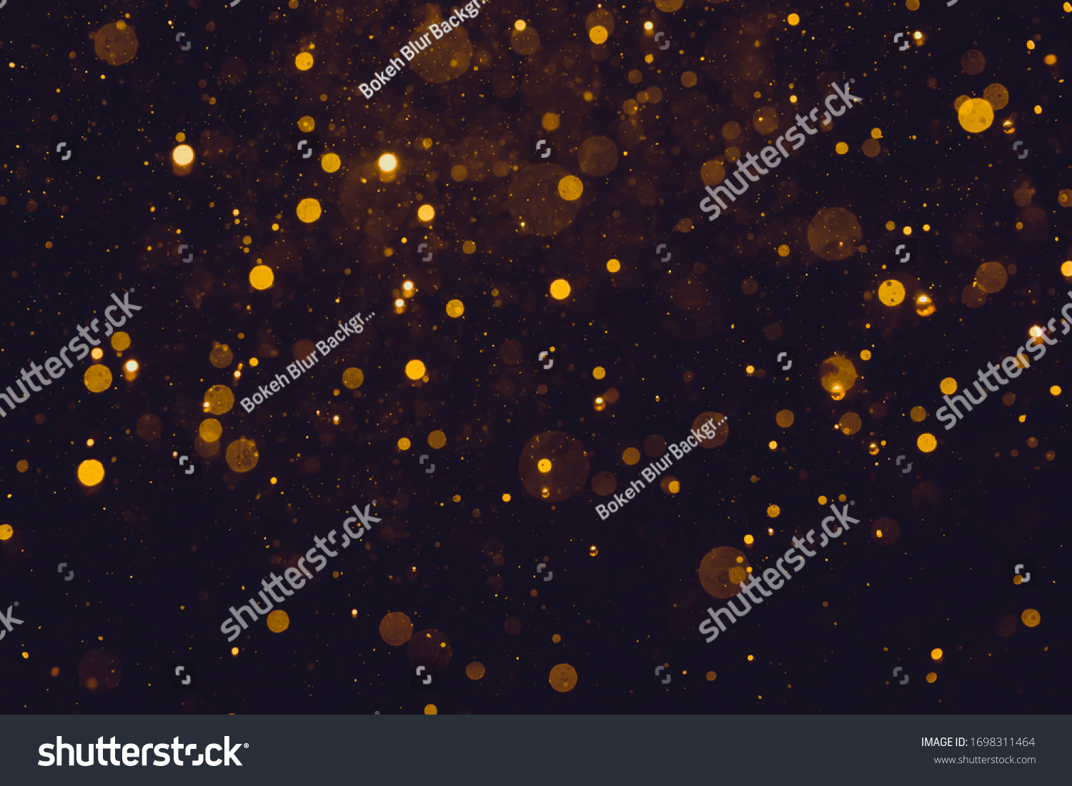 Glittering stars of bokeh use for celebrate background #1698311464