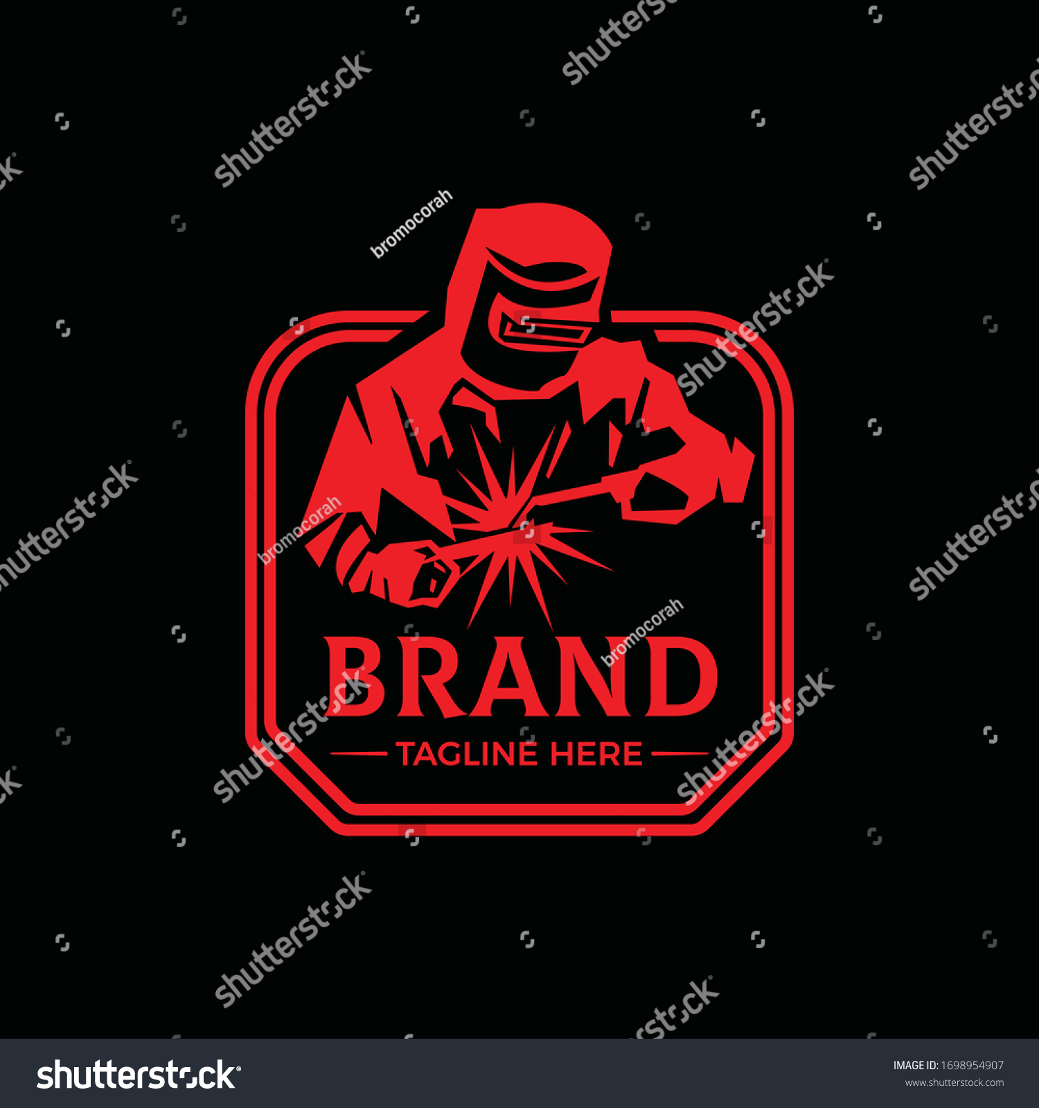 Welding Company Badge Logo Design Emblem Logo Royalty Free Stock Vector Avopix Com