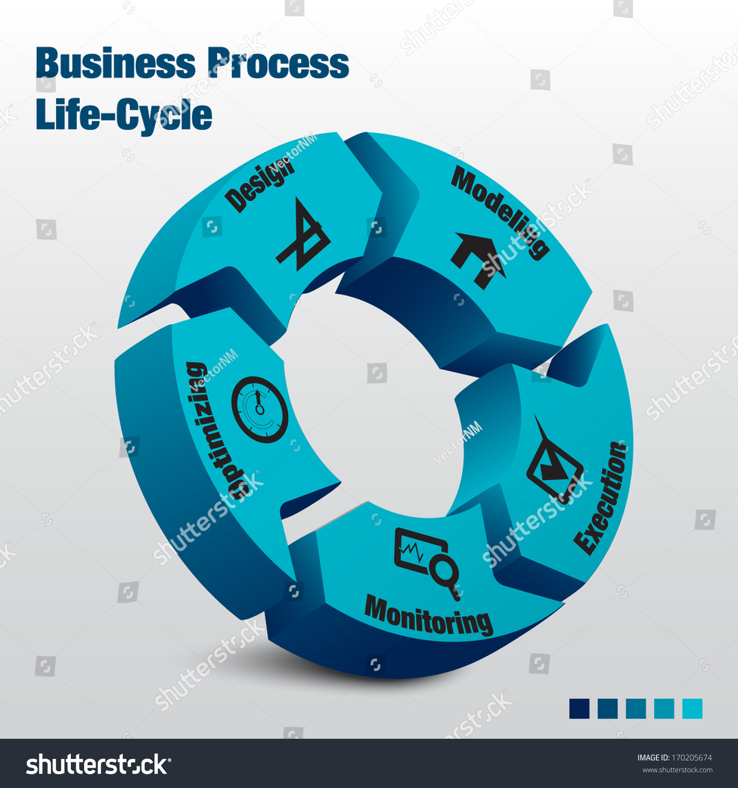 business-process-life-cycle-royalty-free-stock-vector-170205674