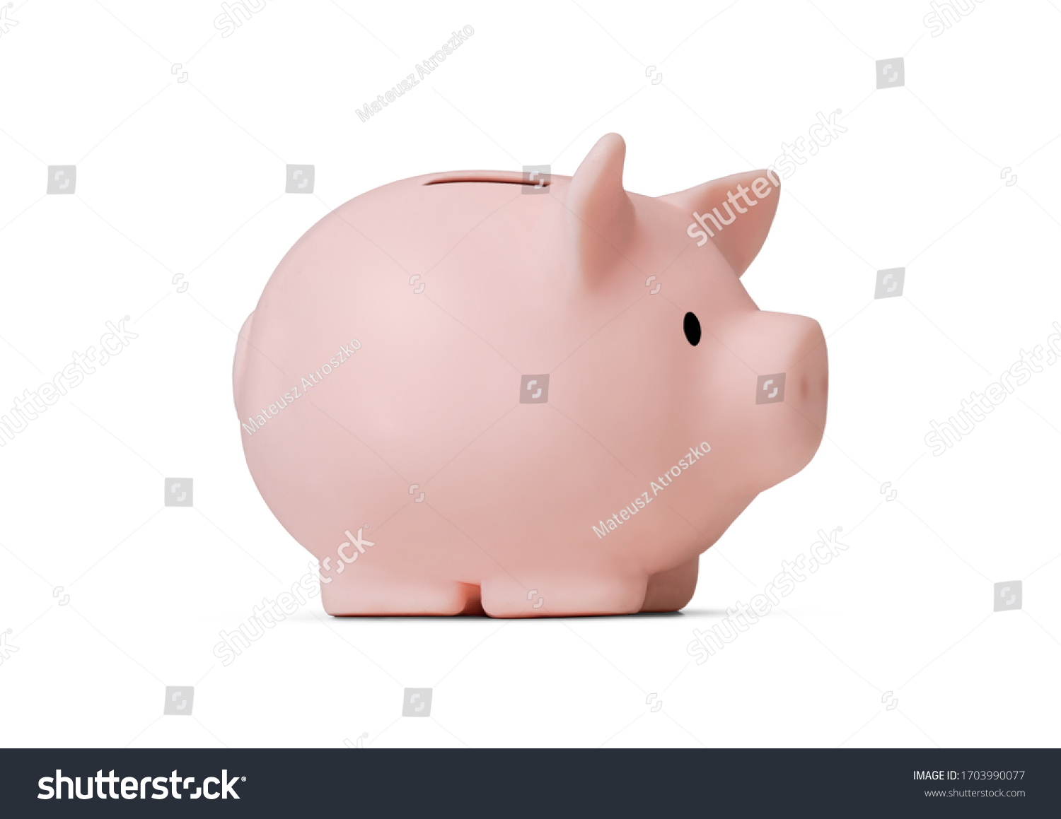 Piggy bank isolated on white background #1703990077