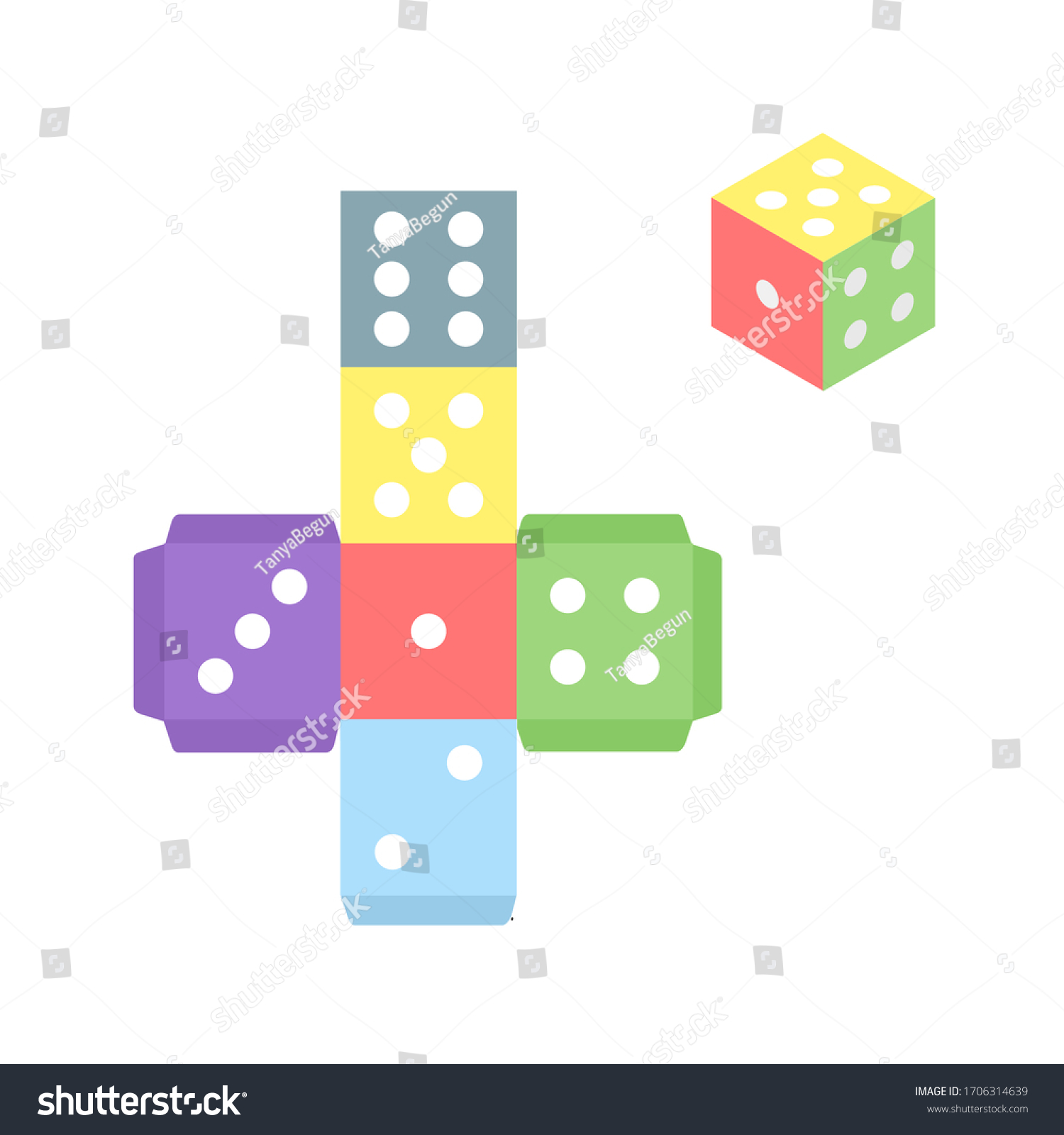 stay home gamecube for print multicolor dice royalty free stock vector 1706314639 avopix com