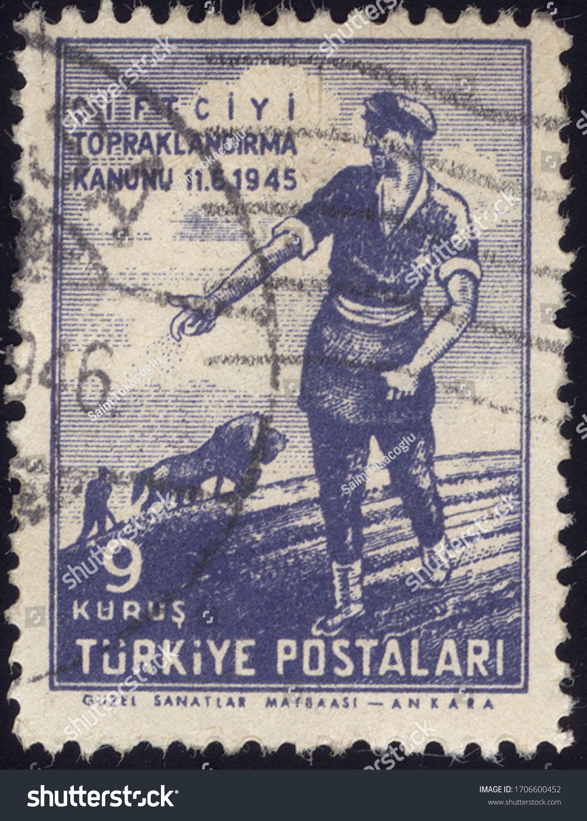 Postage stamps of the Republic of Turkey is offset printing Postal Telegraph and Telephone institutions. Republic of Turkey postage stamps. #1706600452