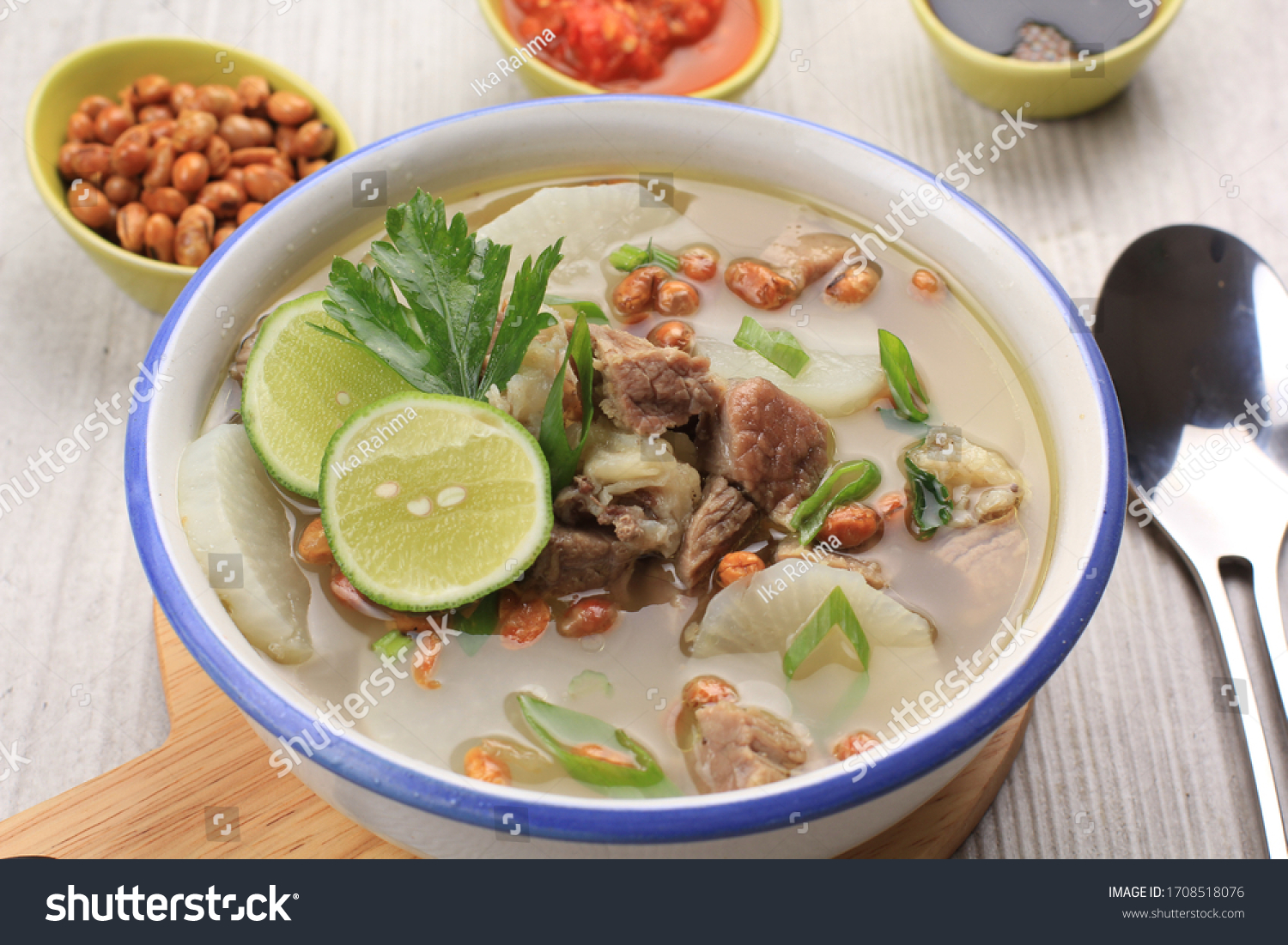 Soto Bandung Delicious Clear Soup from West Java Indonesia #1708518076