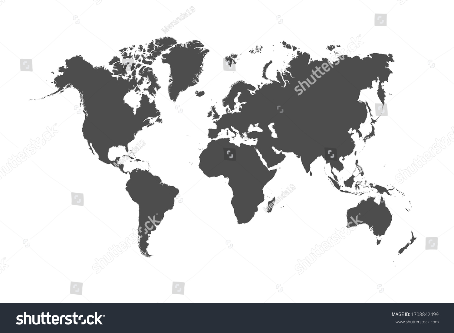World map color vector modern #1708842499