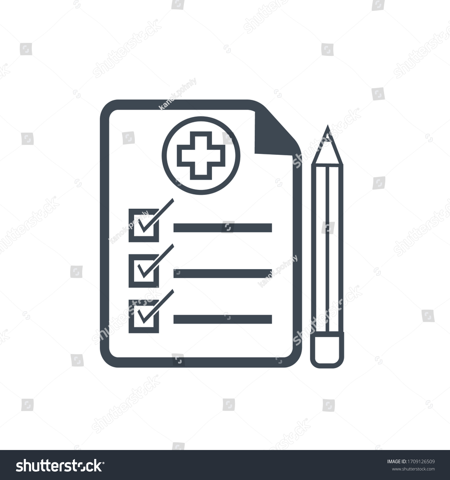 Medical record. Checklist management. Health and - Royalty Free Stock ...