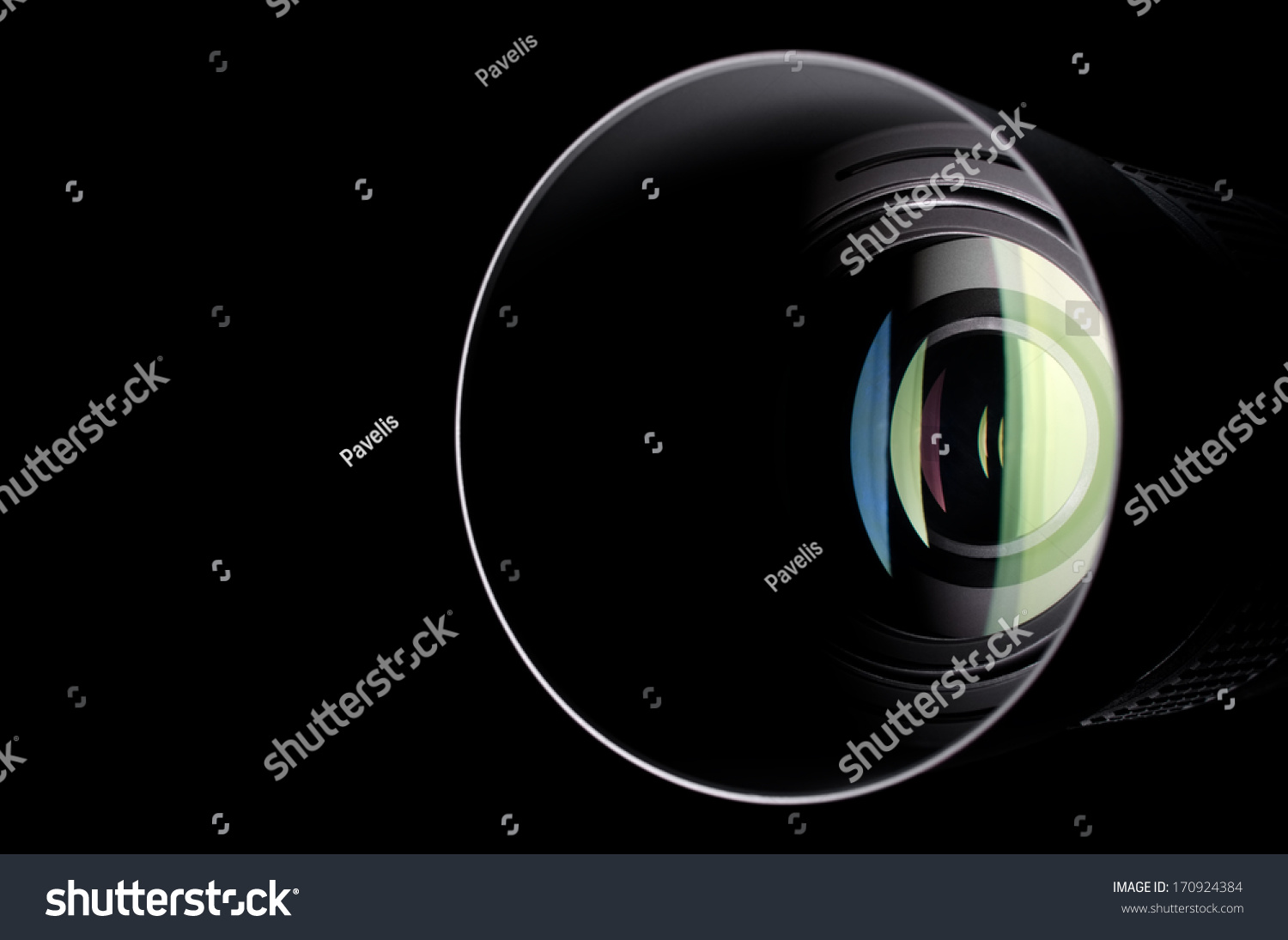Close-up photo of camera zoom lens #170924384