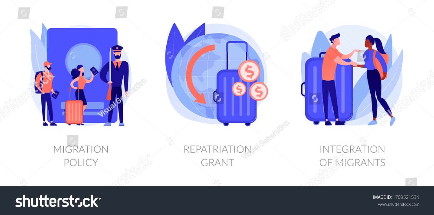 Human legal migration metaphors. Repatriation - Royalty Free Stock ...