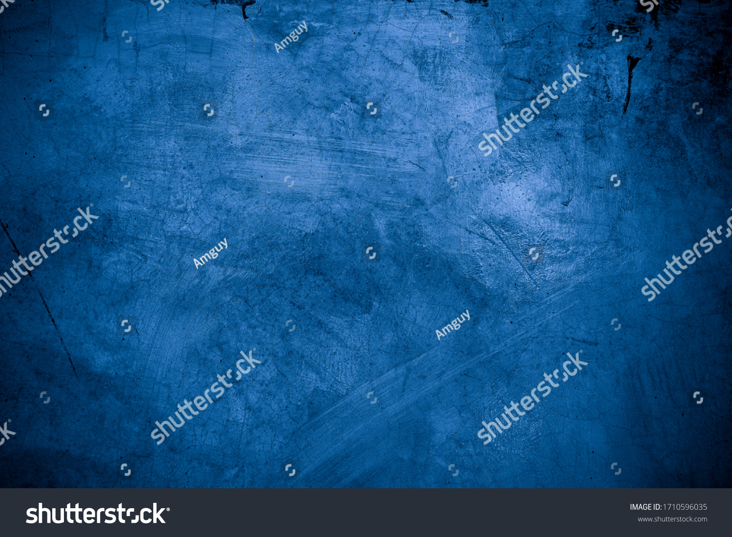 Old wall pattern texture cement blue dark abstract  blue color design are light with black gradient background. #1710596035