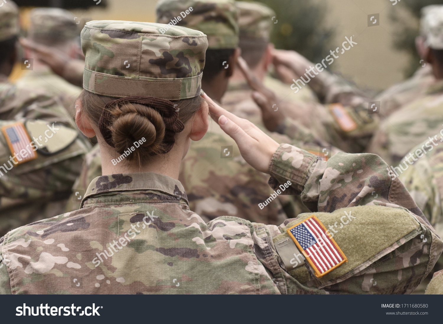 American Soldiers Salute. US Army. Military forces of the United States of America. US army. Memorial day. Veterans Day.  #1711680580