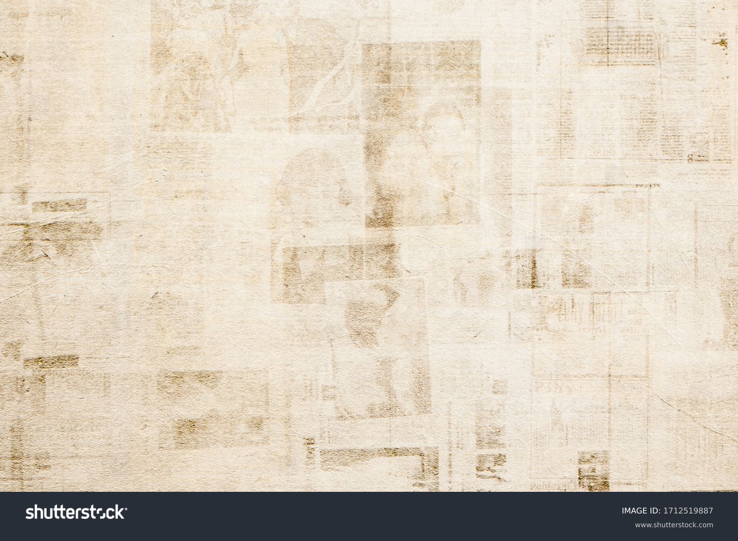 OLD NEWSPAPER BACKGROUNDS, PAPER TEXTURED PATTERN WITH OLD  NEWS PRINT #1712519887