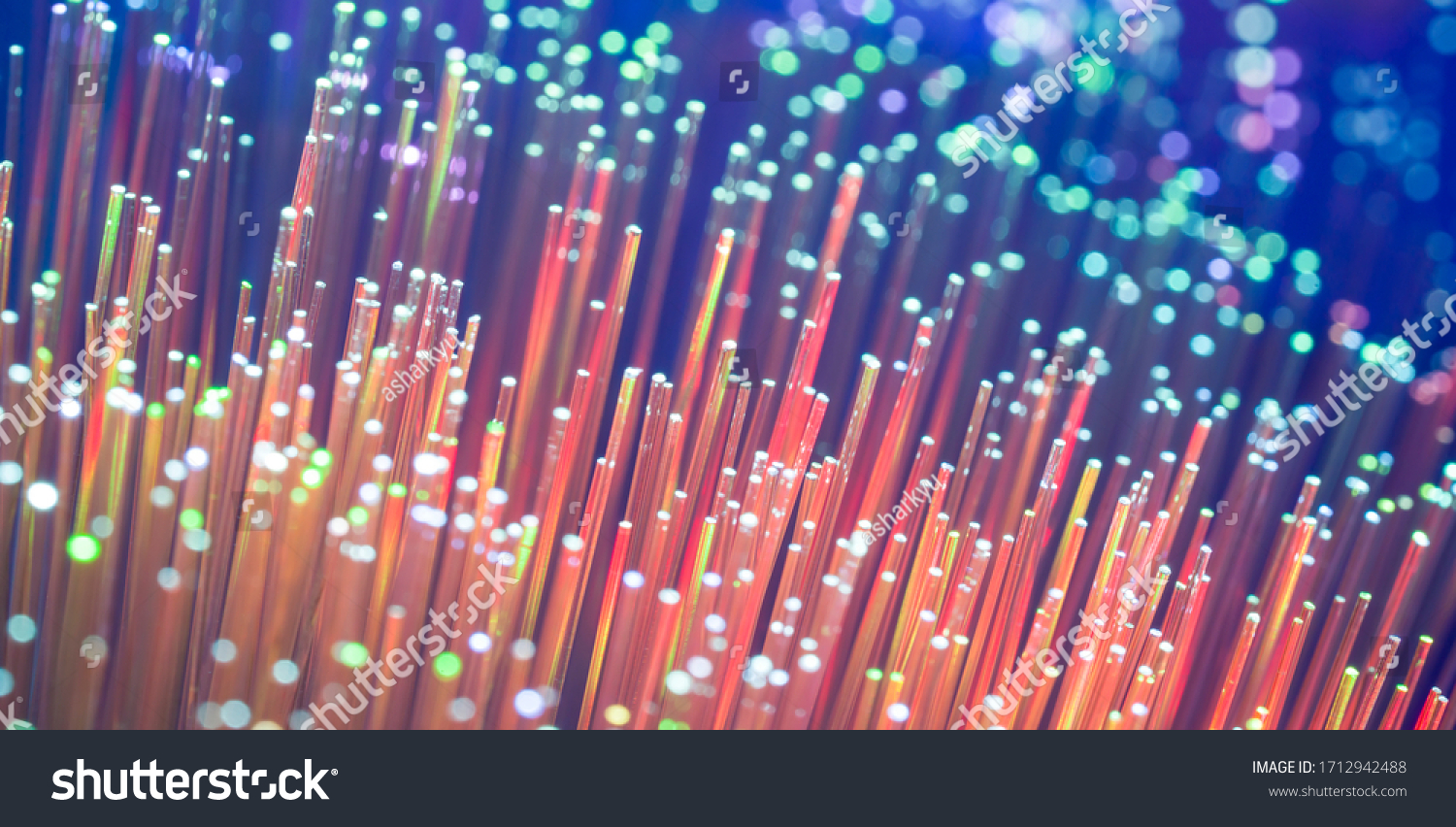 abstract background of fiber optic cables #1712942488