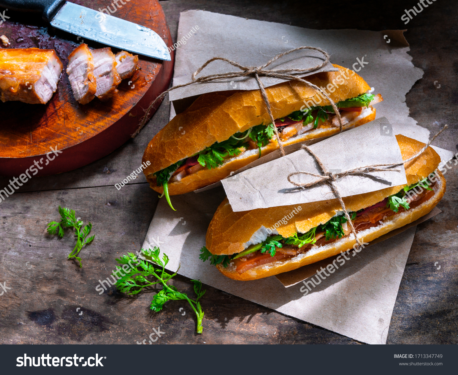 Banh mi - Vietnamese sandwich - Vietnamese food #1713347749