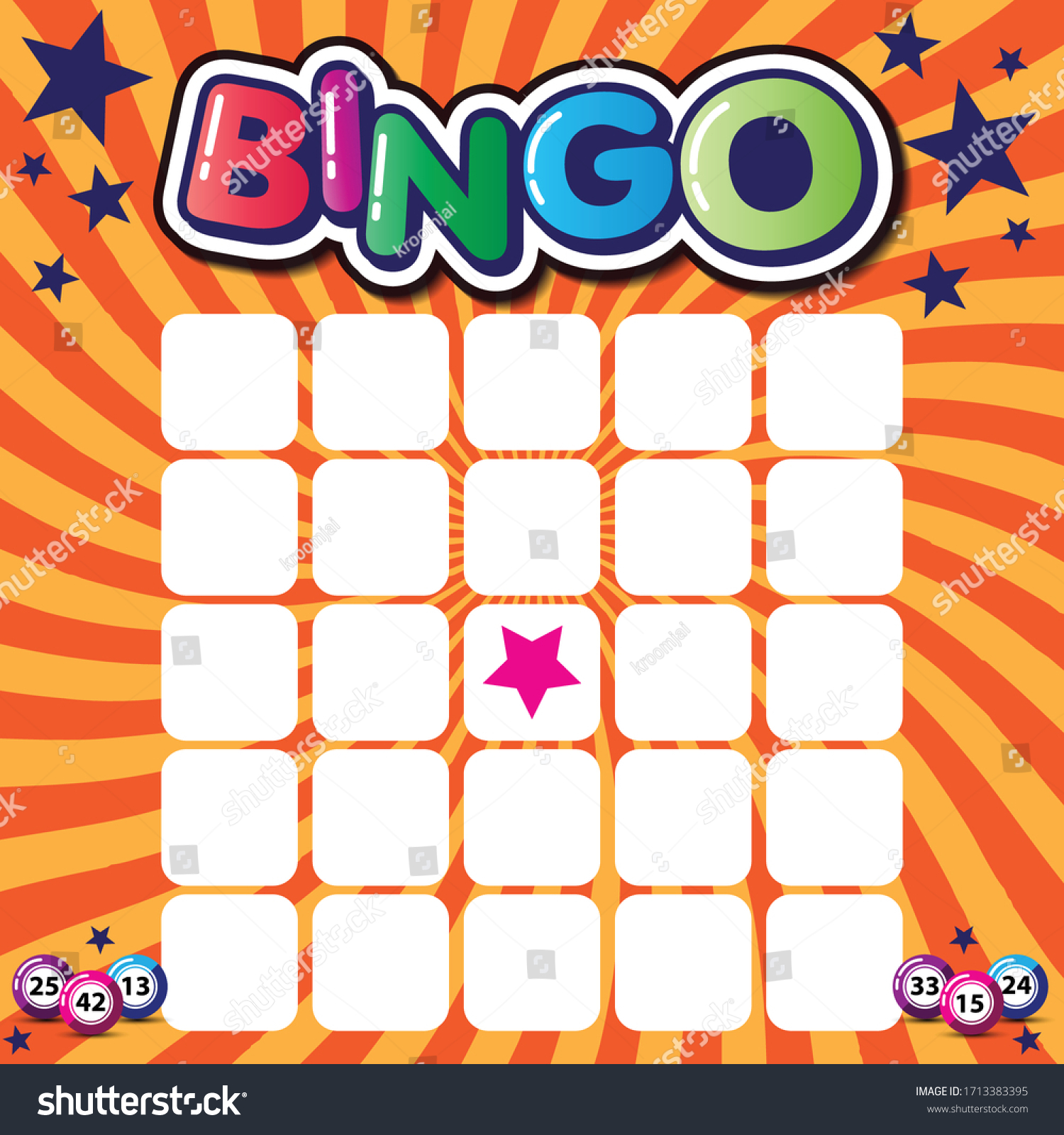 blank bingo cards, vector format set - Royalty Free Stock Vector ...