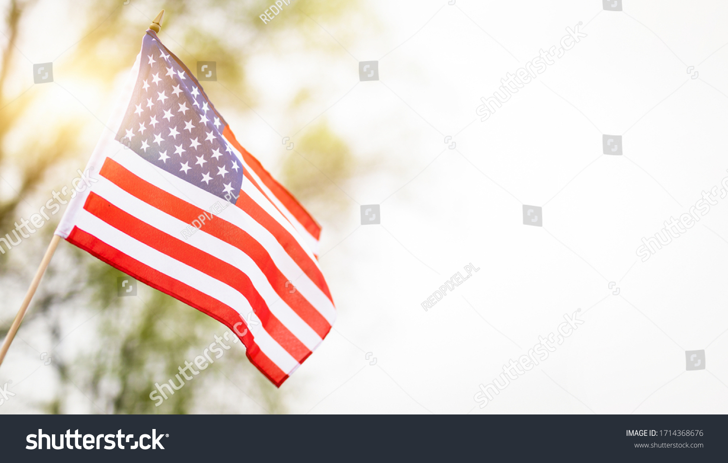 American flag for Memorial Day, 4th of July, Labour Day. Independence Day. #1714368676