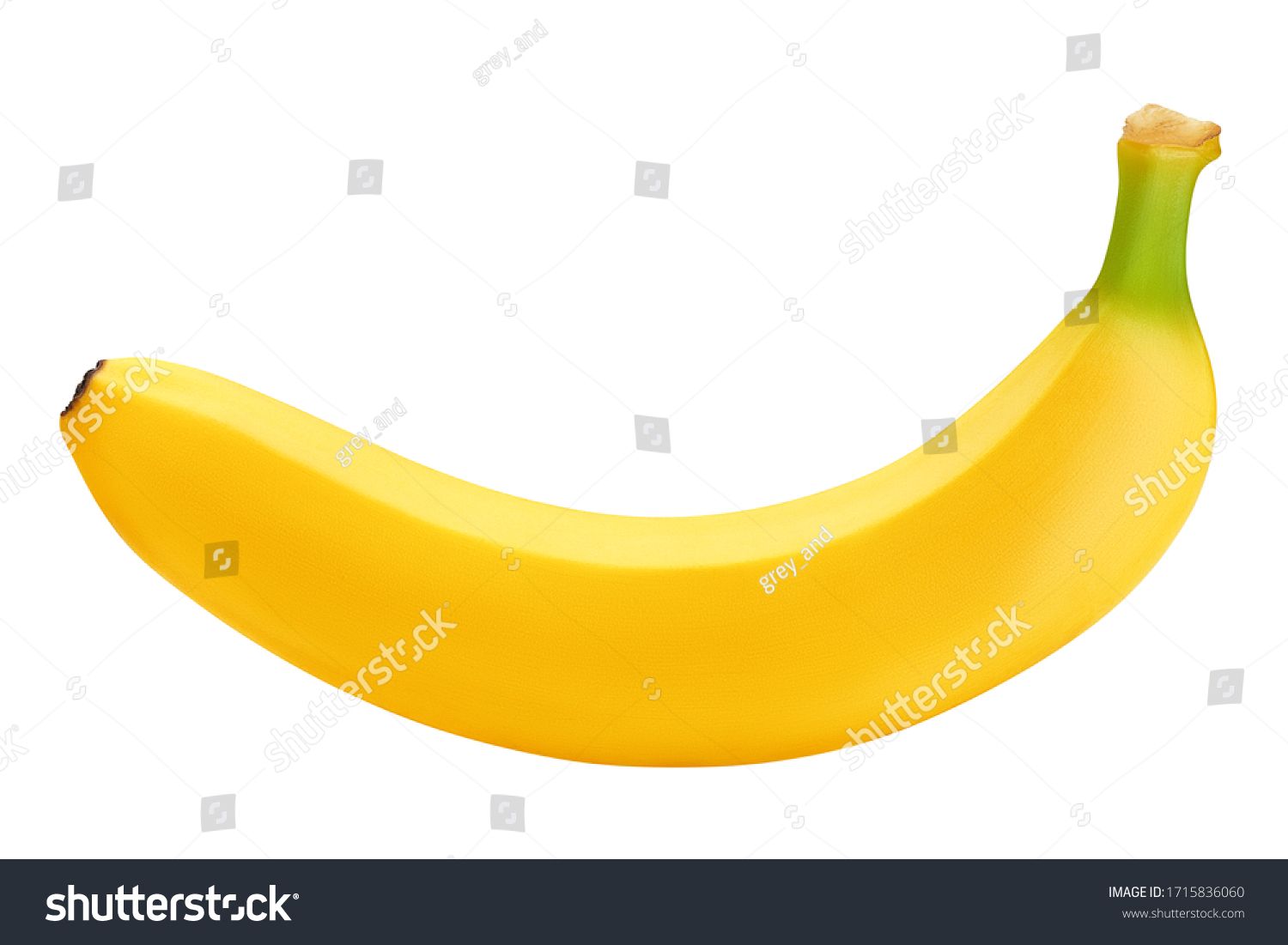 banana isolated on white background, clipping path, full depth of field #1715836060