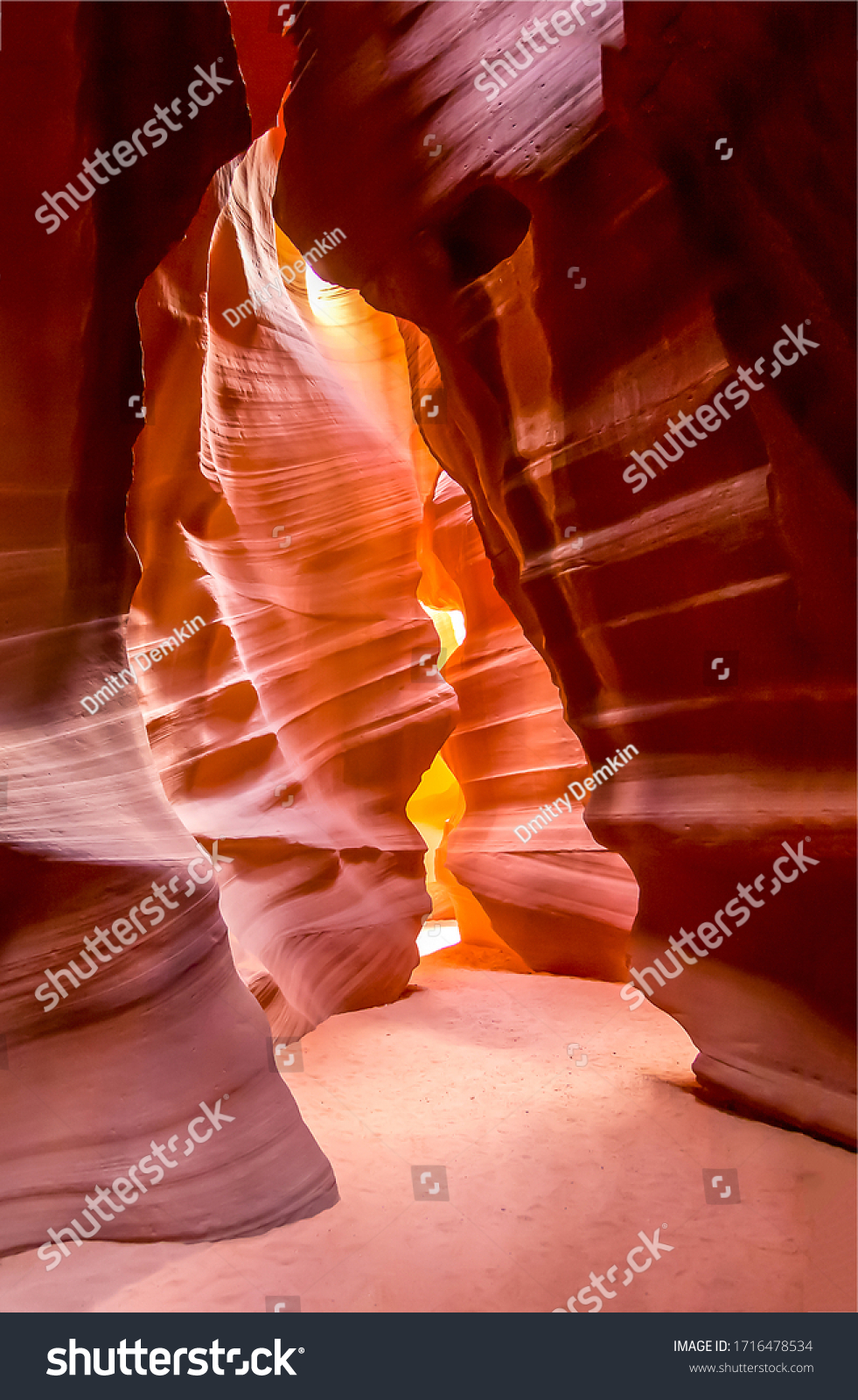 Red sand rock pass in Petra ruins, Jordan #1716478534